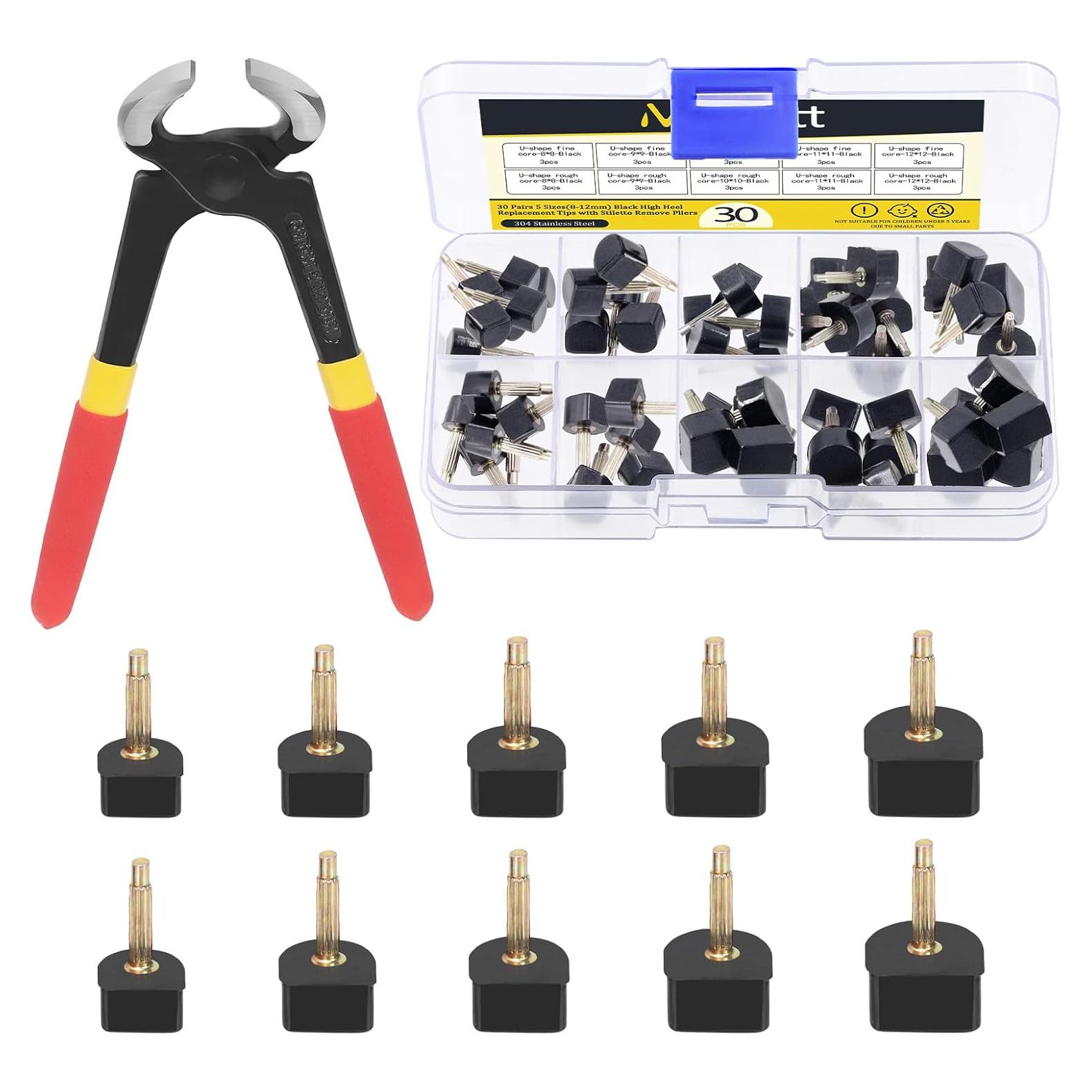 Kit 30 Puntas Reemplazo Tacones Altos Mardatt 5 Tamaños