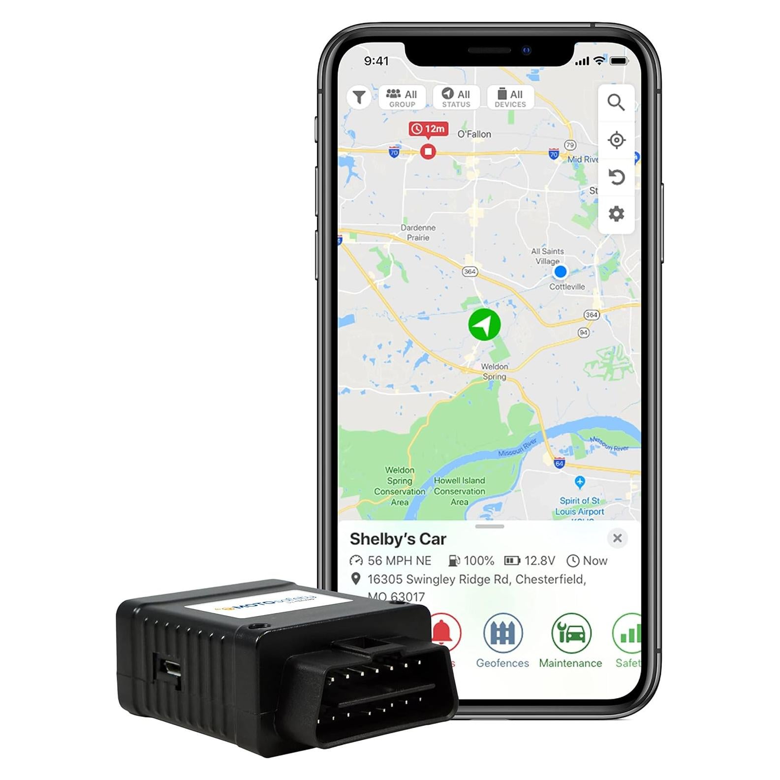 Rastreador GPS MOTOsafety OBD 4G para Vehículos en Tiempo Real