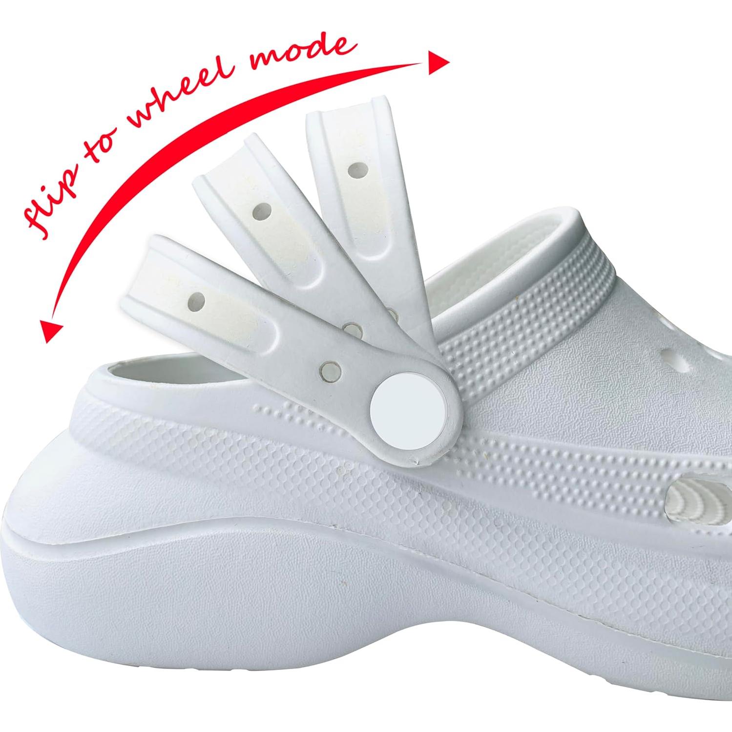 Remaches de Reemplazo Lopau para Zuecos - 10 Botones EVA Blancos