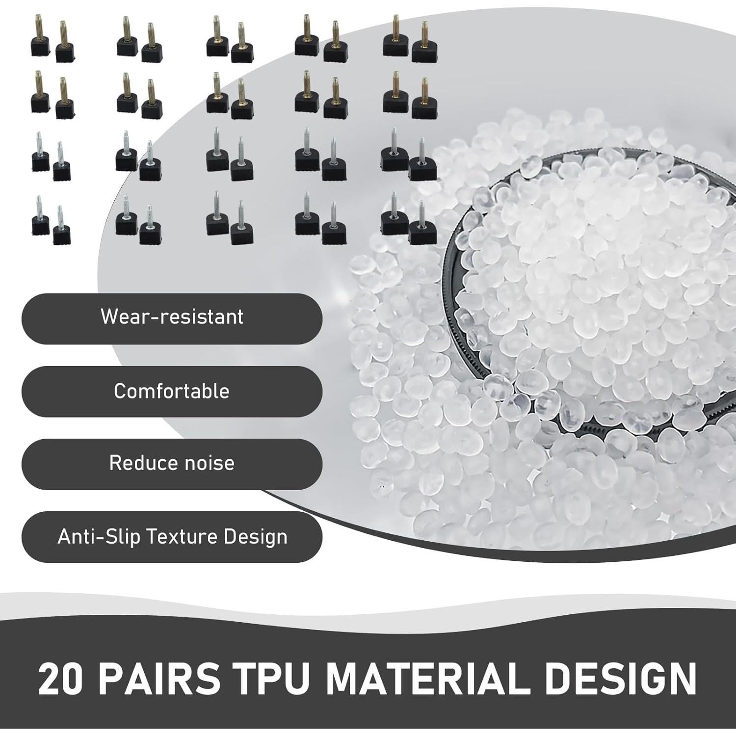 20 Pares de Tapas para Tacones Altos Mujeres - Kit Reparación