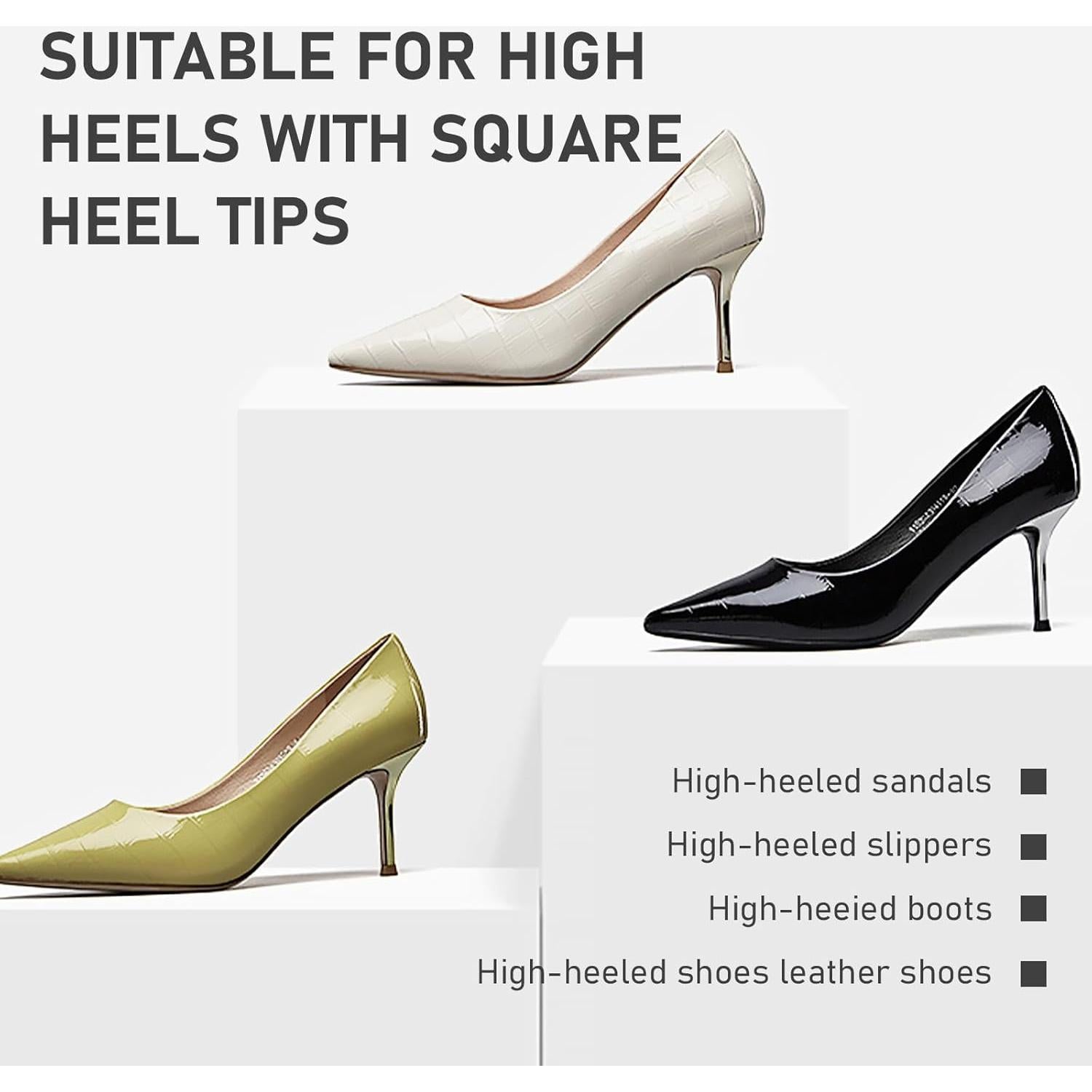 20 Pares de Tapas para Tacones Altos Mujeres - Kit Reparación