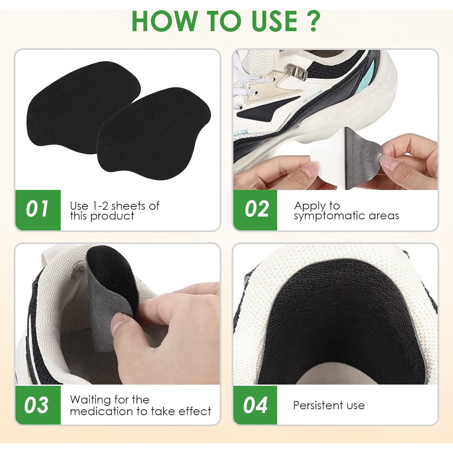 Kit de Parches de Reparación de Talón de Zapato Yenblow 12 Pcs