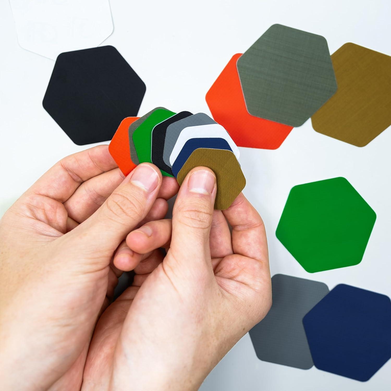 Parche de Cinta Tenaz GEAR AID 3" Redondo y Hexagonal