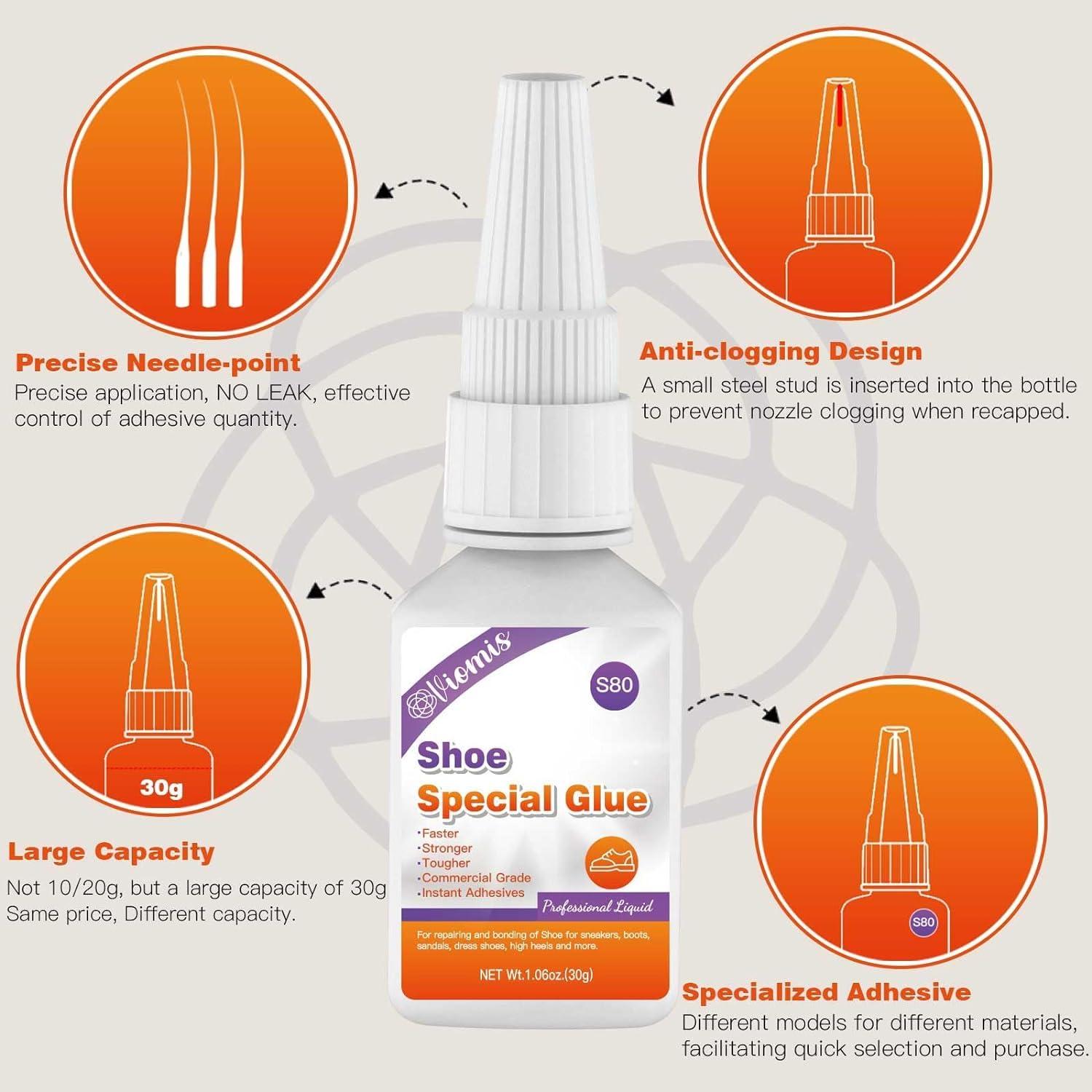 Pegamento para Zapatos Viomis 30g - Adhesivo Impermeable Rápido