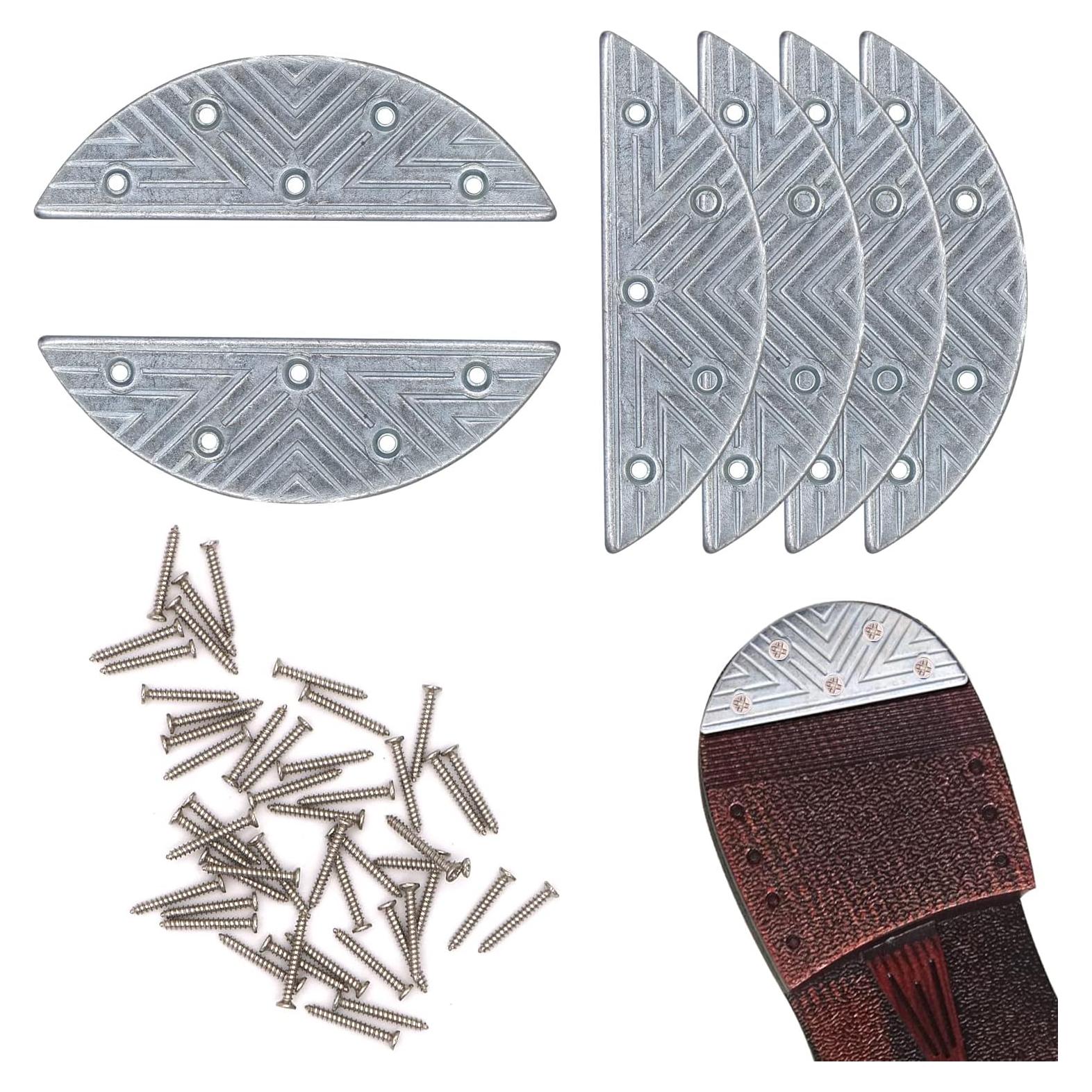 Kit de Reparación de Suela Placas de Talón Metal 3 Paquetes