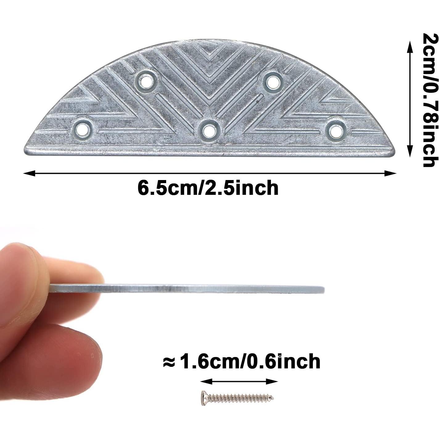 Kit de Reparación de Suela Placas de Talón Metal 3 Paquetes