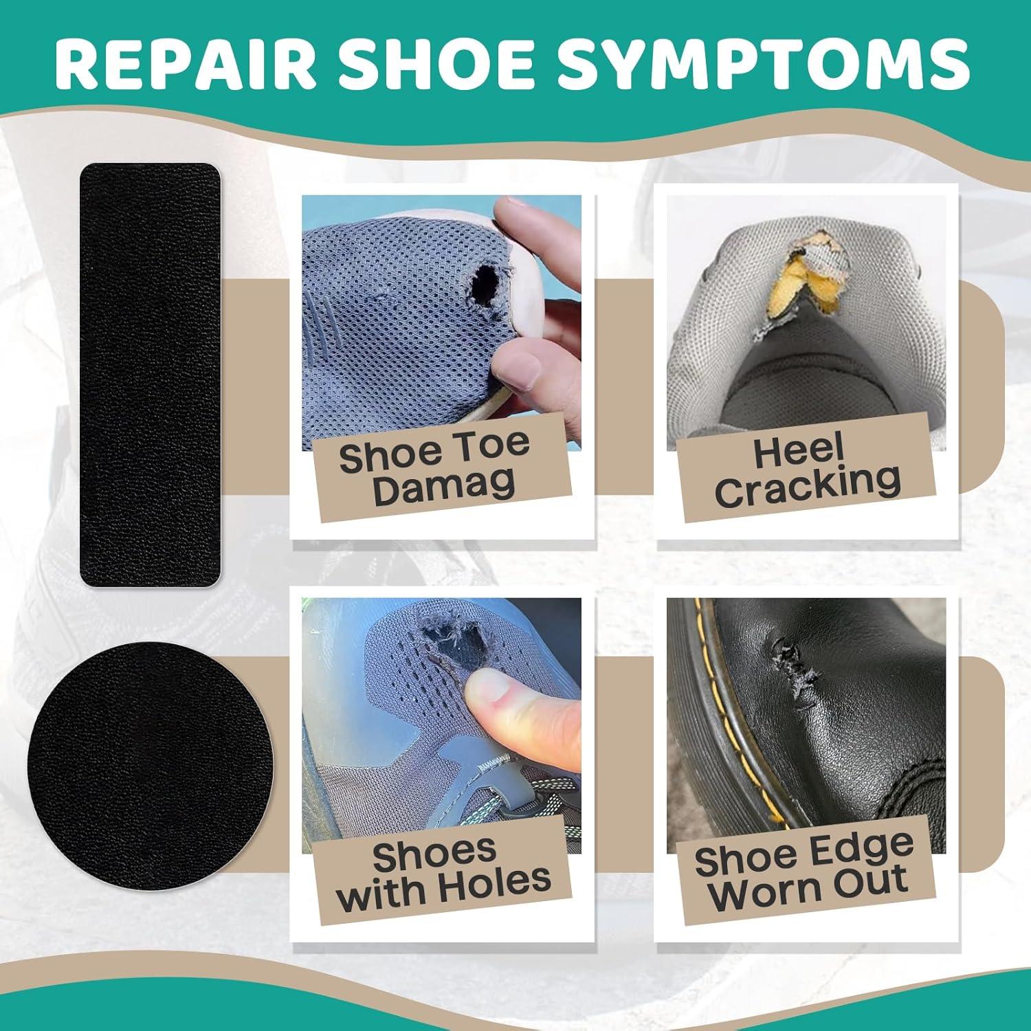 48 Piezas Parche Autoadhesivo para Zapatos - Reparación Agujeros