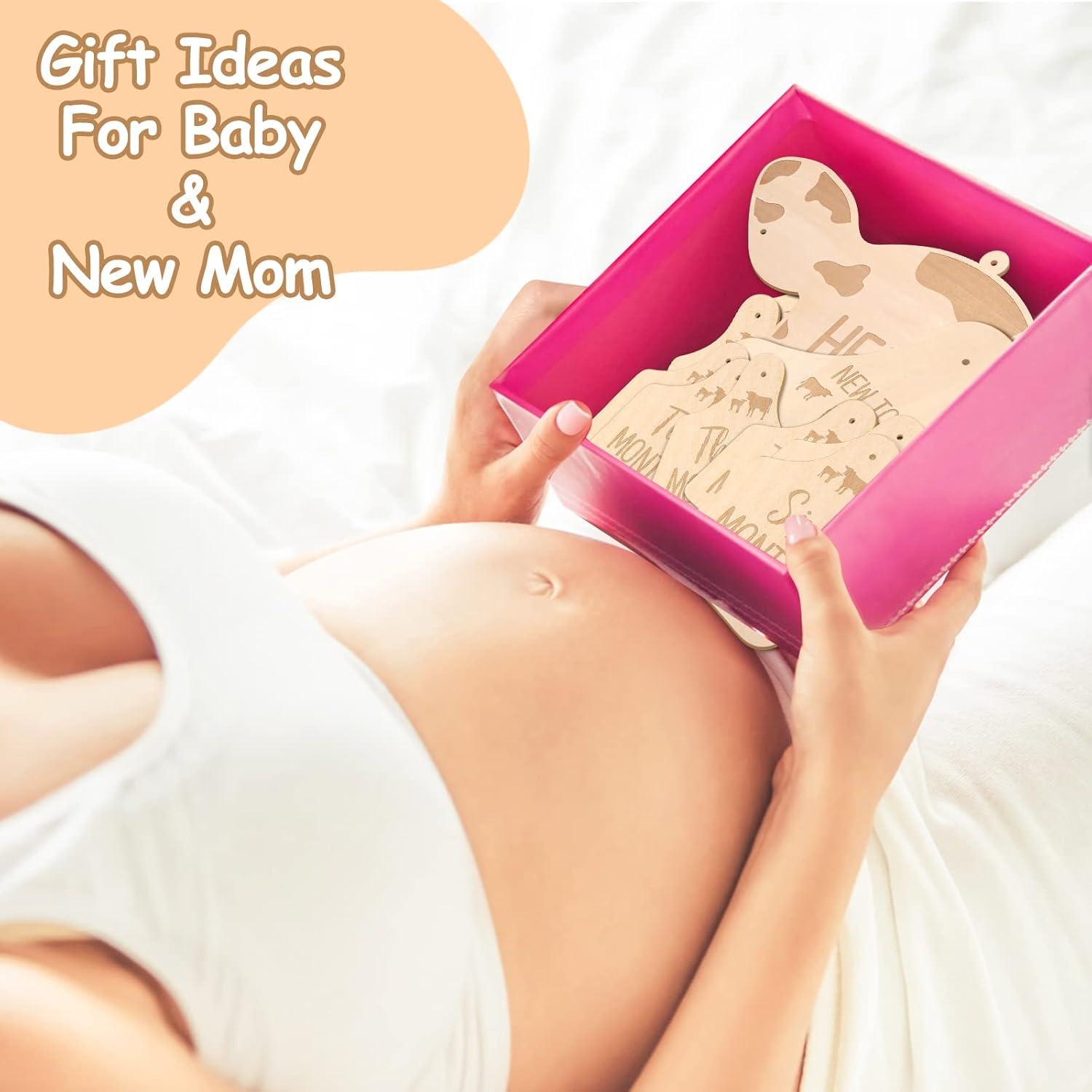 Tarjetas Mensuales de Bebé Huray Rayho - Set de 14 Tarjetas de Madera