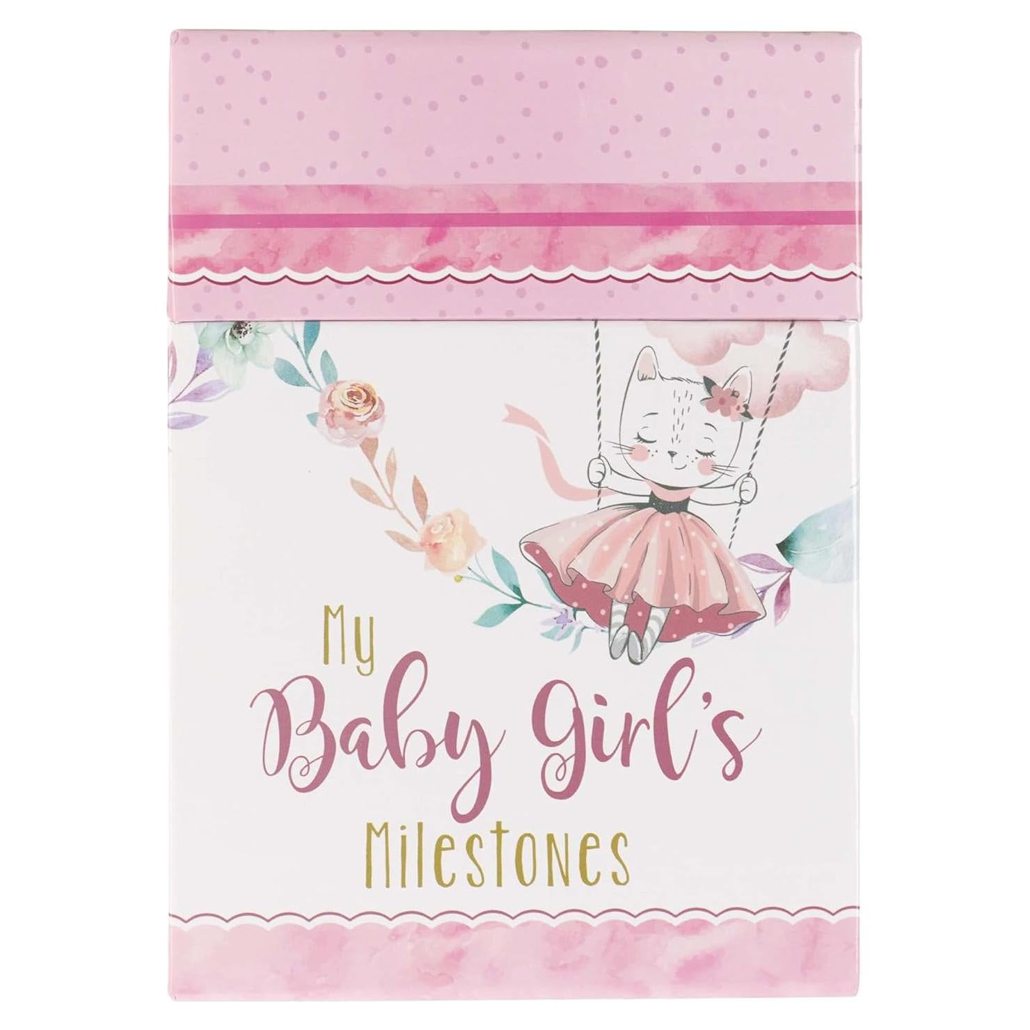 Tarjetas de Hitos para Bebé Niña Christian Art Gifts - 24 Piezas
