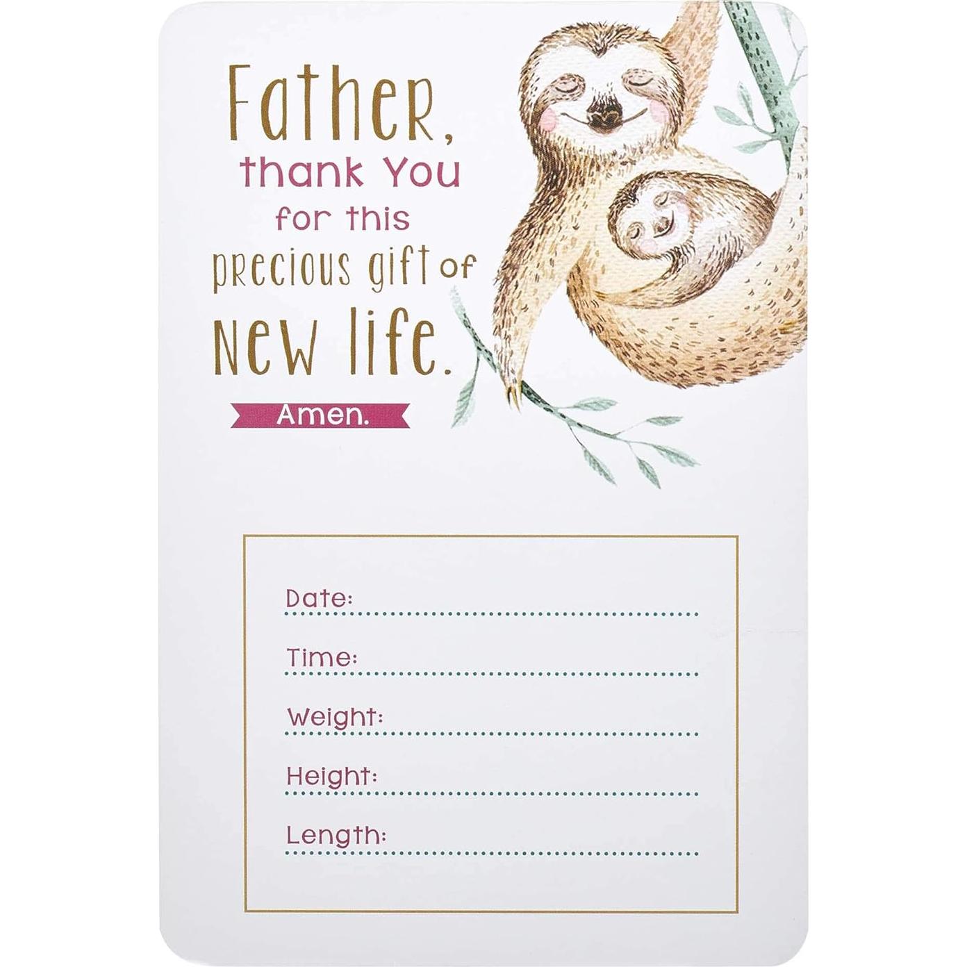 Tarjetas de Hitos para Bebé Niña Christian Art Gifts - 24 Piezas