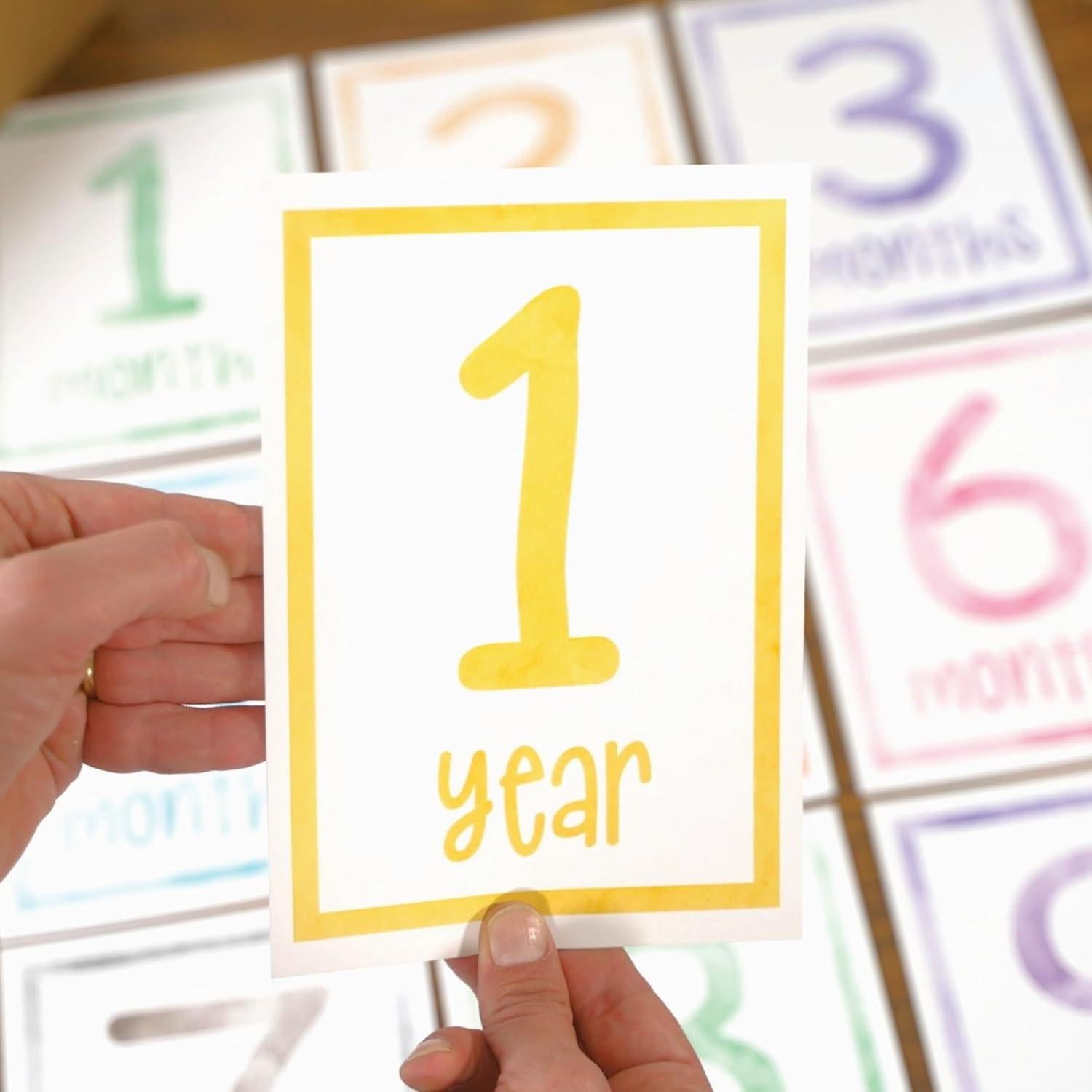 15 Tarjetas de Hitos para Bebés Sam & Lilly - A5 Reversibles