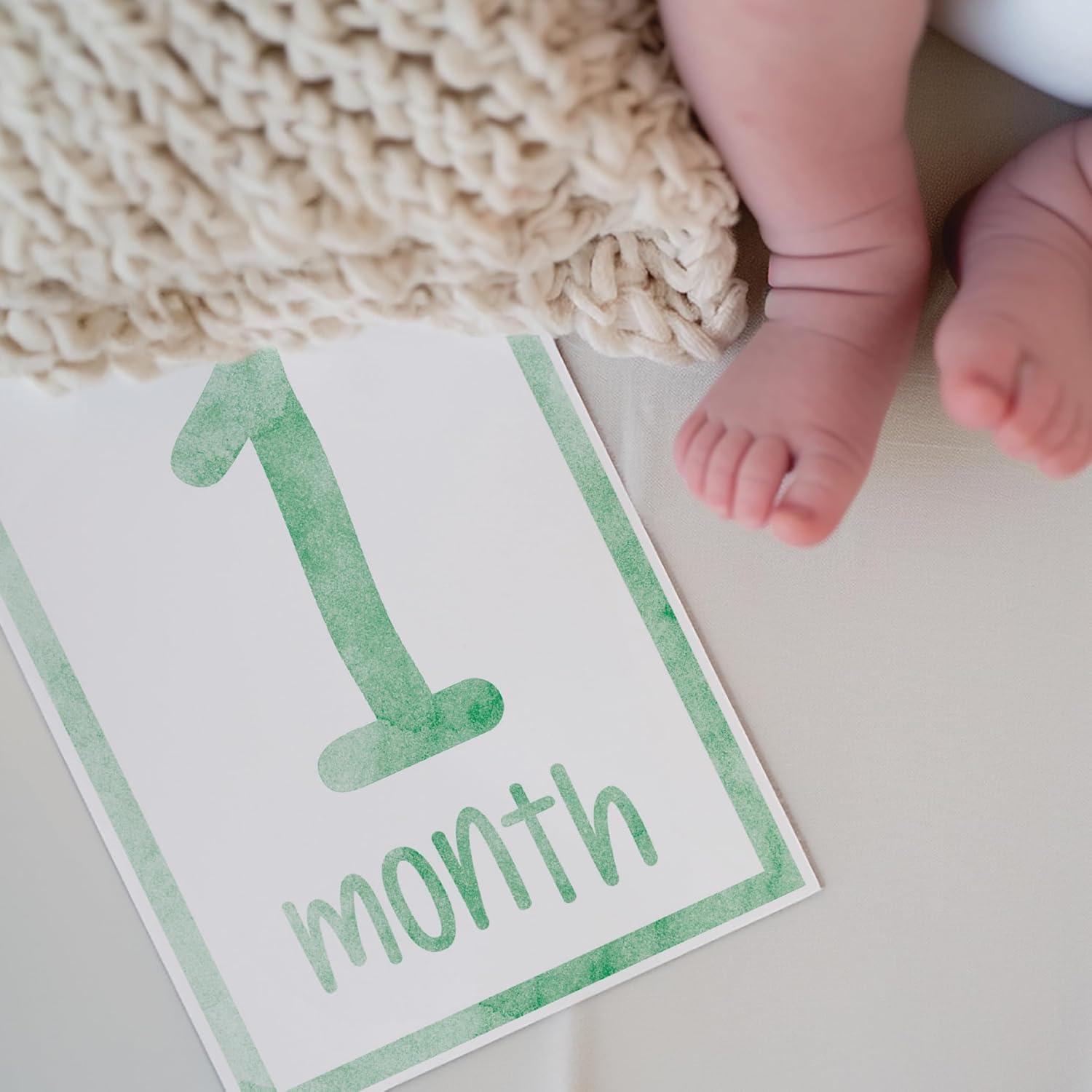 15 Tarjetas de Hitos para Bebés Sam & Lilly - A5 Reversibles