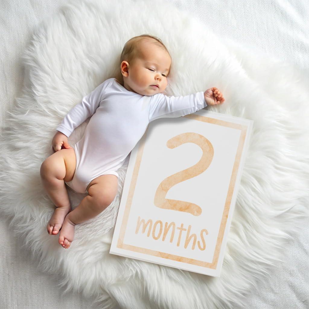 15 Tarjetas de Hitos para Bebés Sam & Lilly - A5 Reversibles