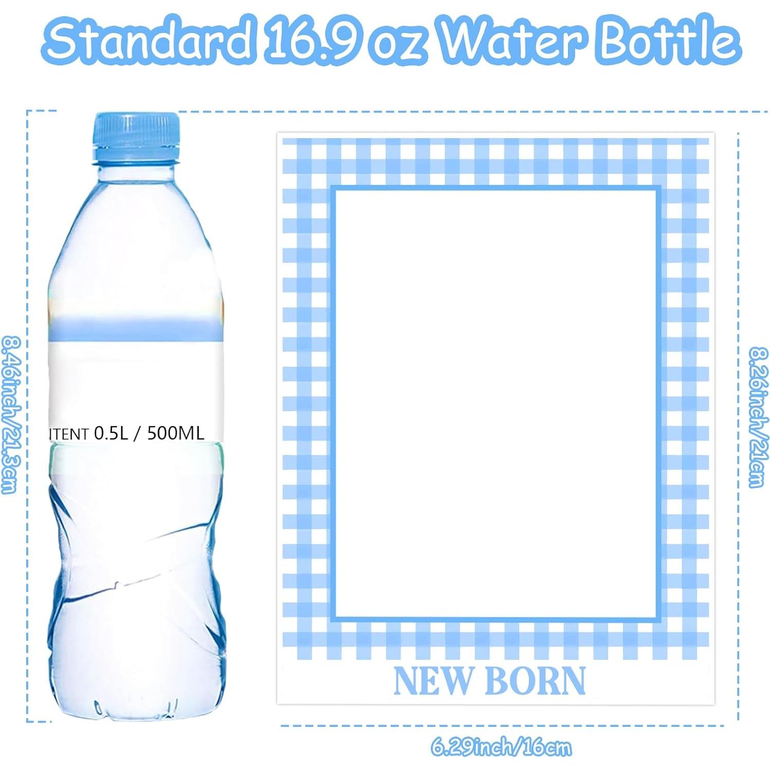 Gingham Photo Banner - 1st Birthday Baby Milestone Cards - Blue Checkered - Boy or Girl