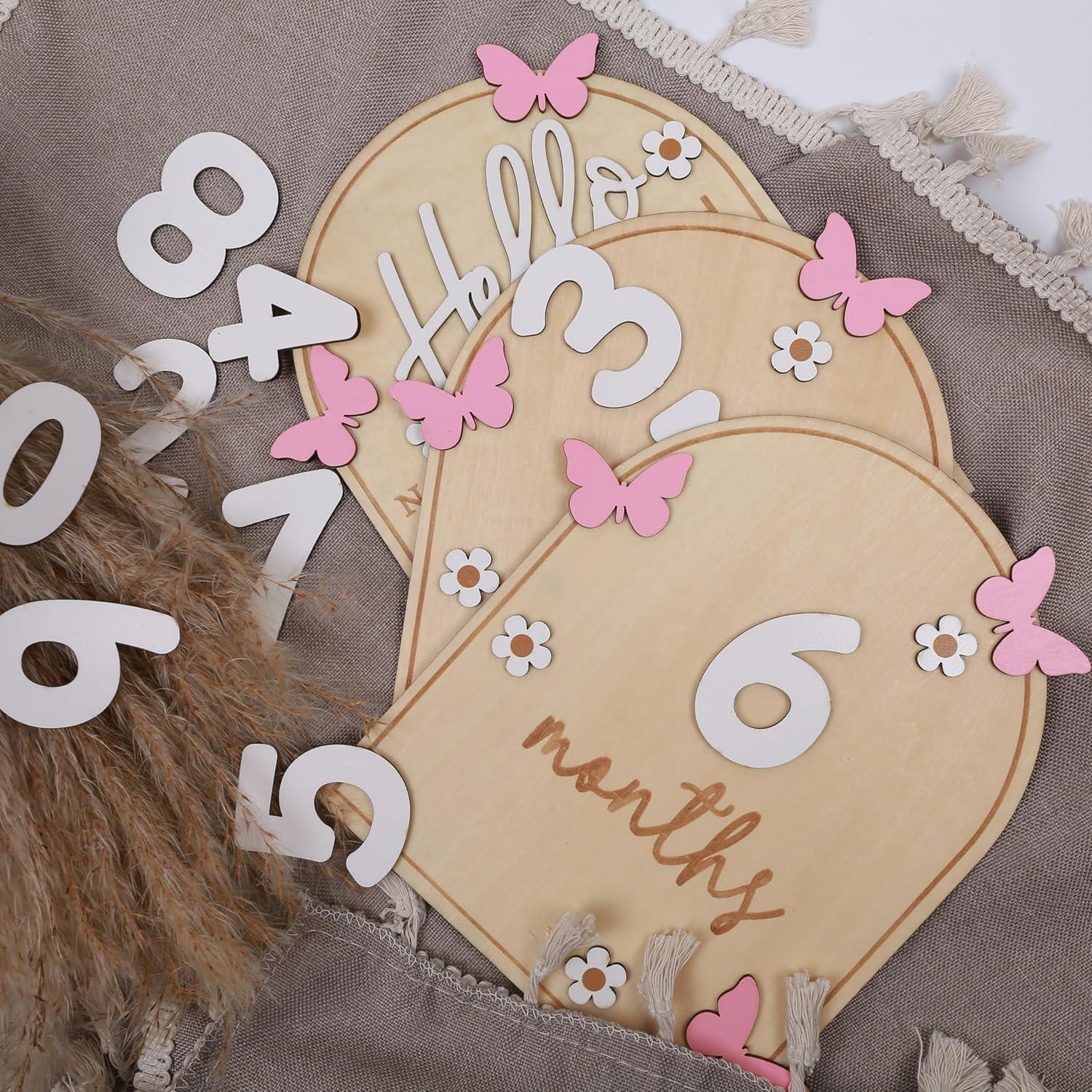 Tablero de Hitos Mensuales HJKlove Mariposa Rosa 3D