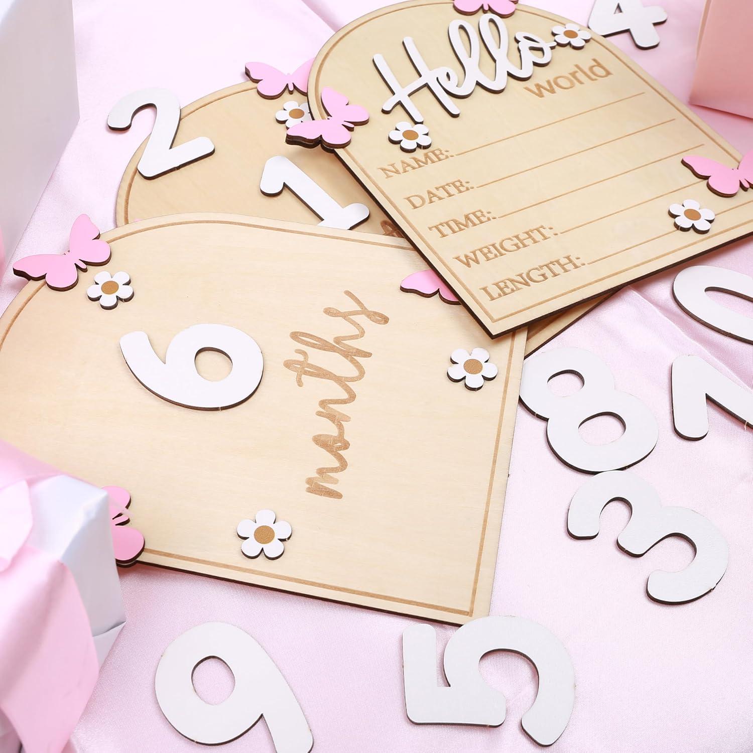 Tablero de Hitos Mensuales HJKlove Mariposa Rosa 3D