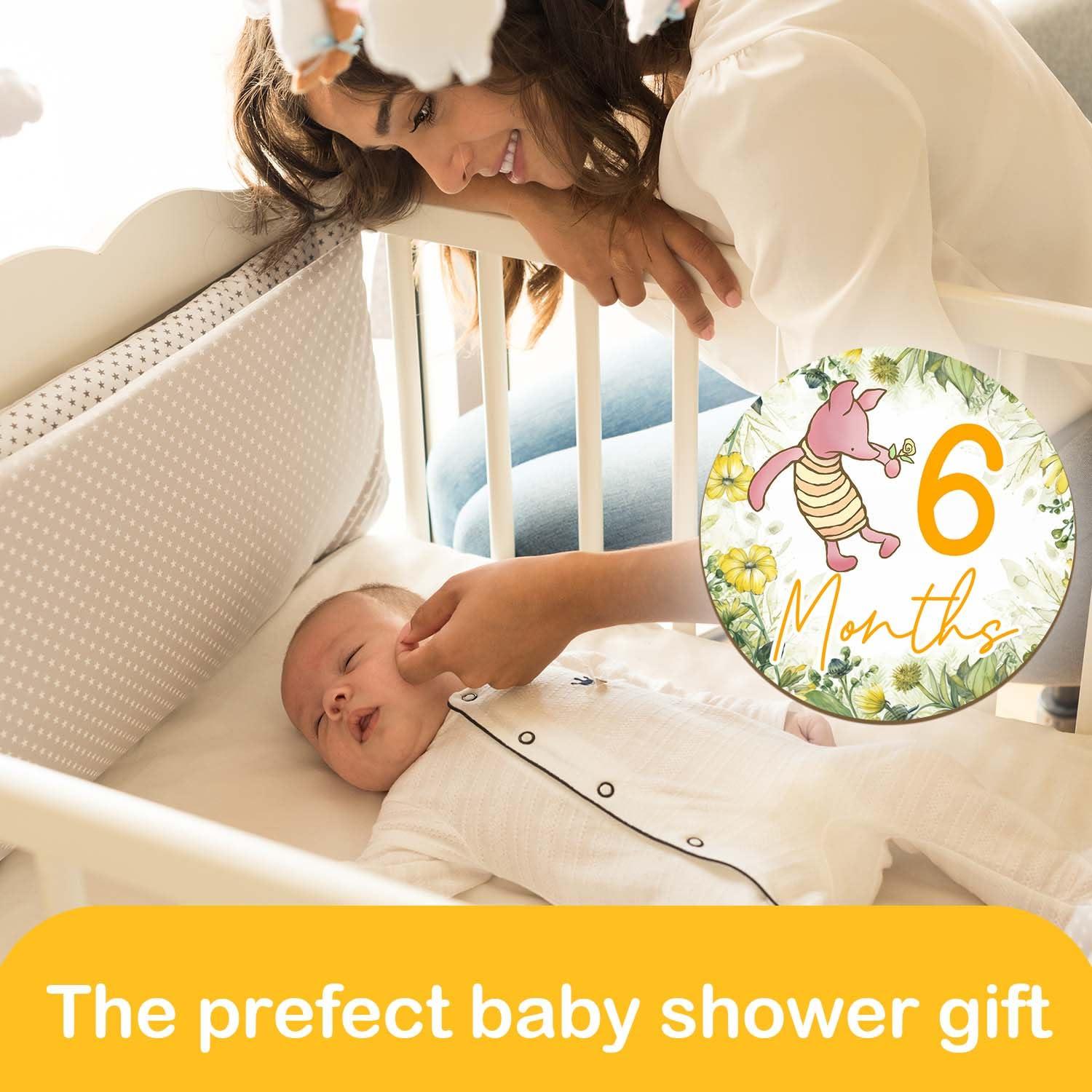 7 Discos de Hitos de Bebé Winnie - Madera Doble Cara