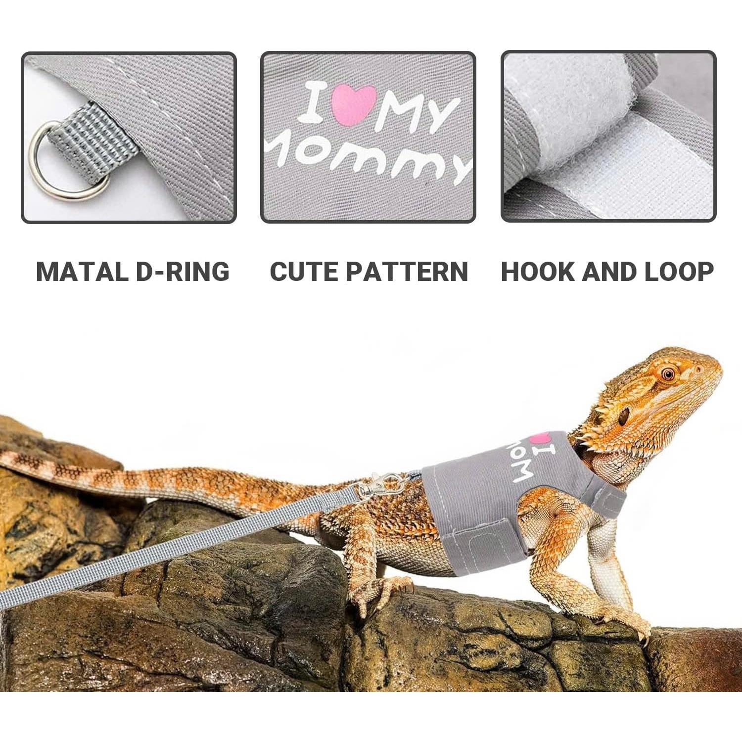 Arnés y Correa Ajustable para Dragón Barbudo FupetDay