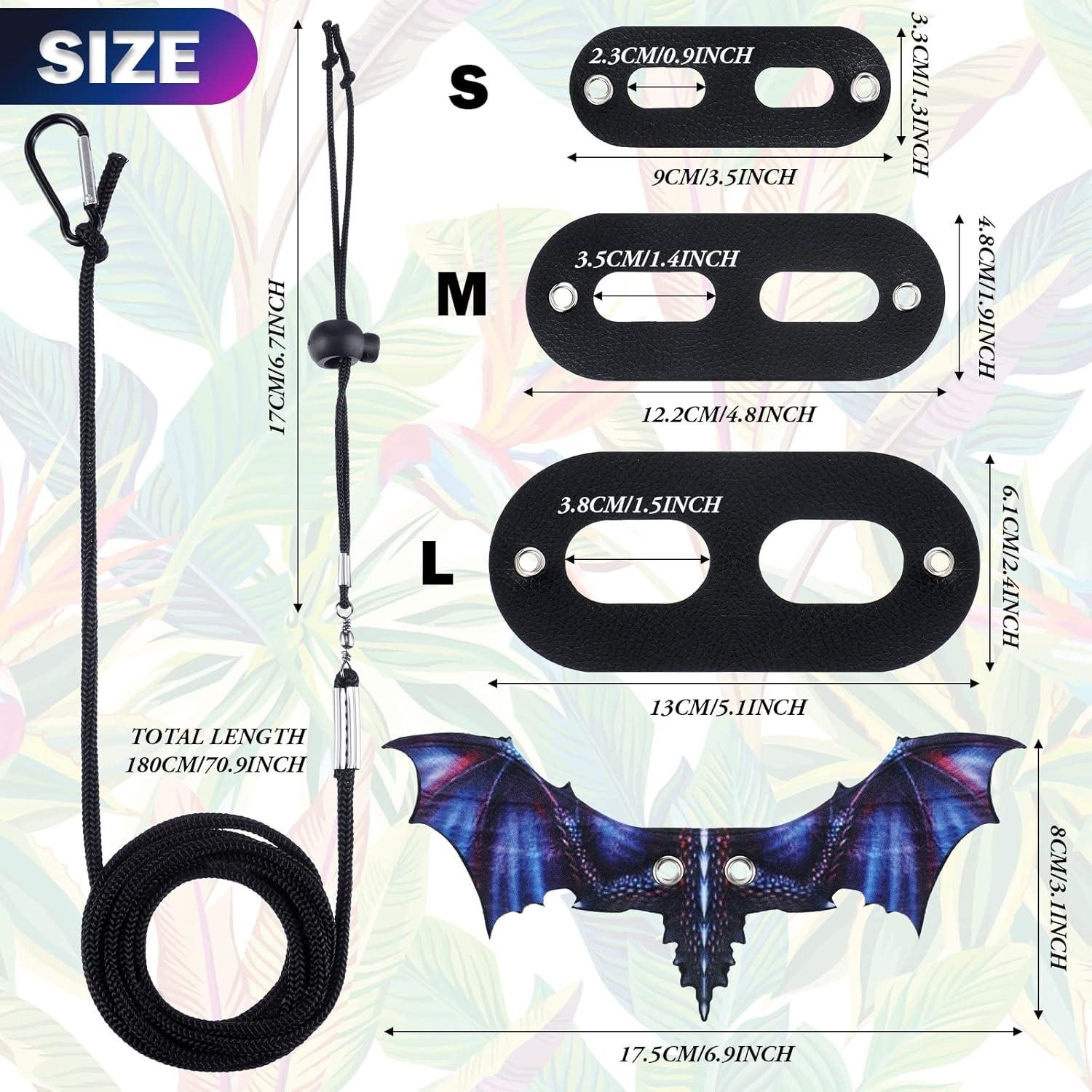 Arnés y Correa para Dragón Barbudo Weewooday - 3 Piezas S, M, L