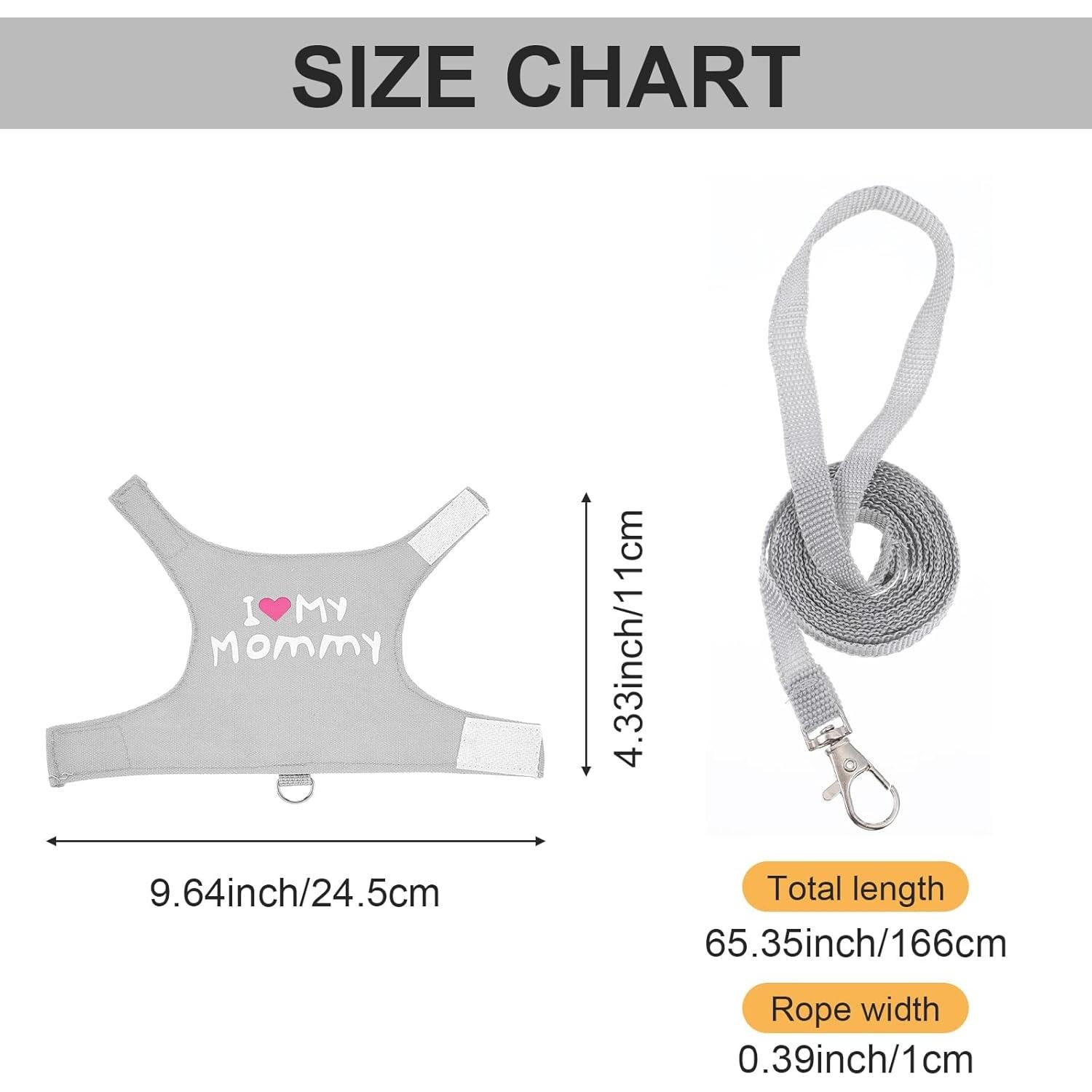 Arnés y Correa Ajustable para Dragón Barbudo ElevateTech - Gris