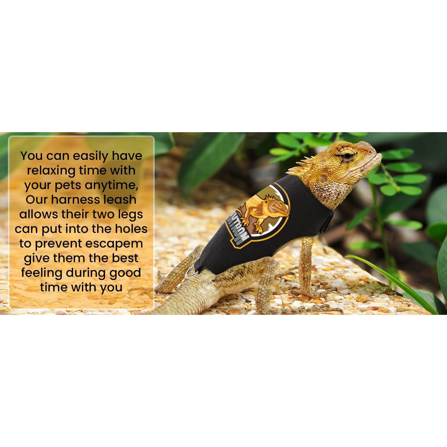 Conjunto Arnés y Correa VIXTRON para Dragón Barbudo 1.5m