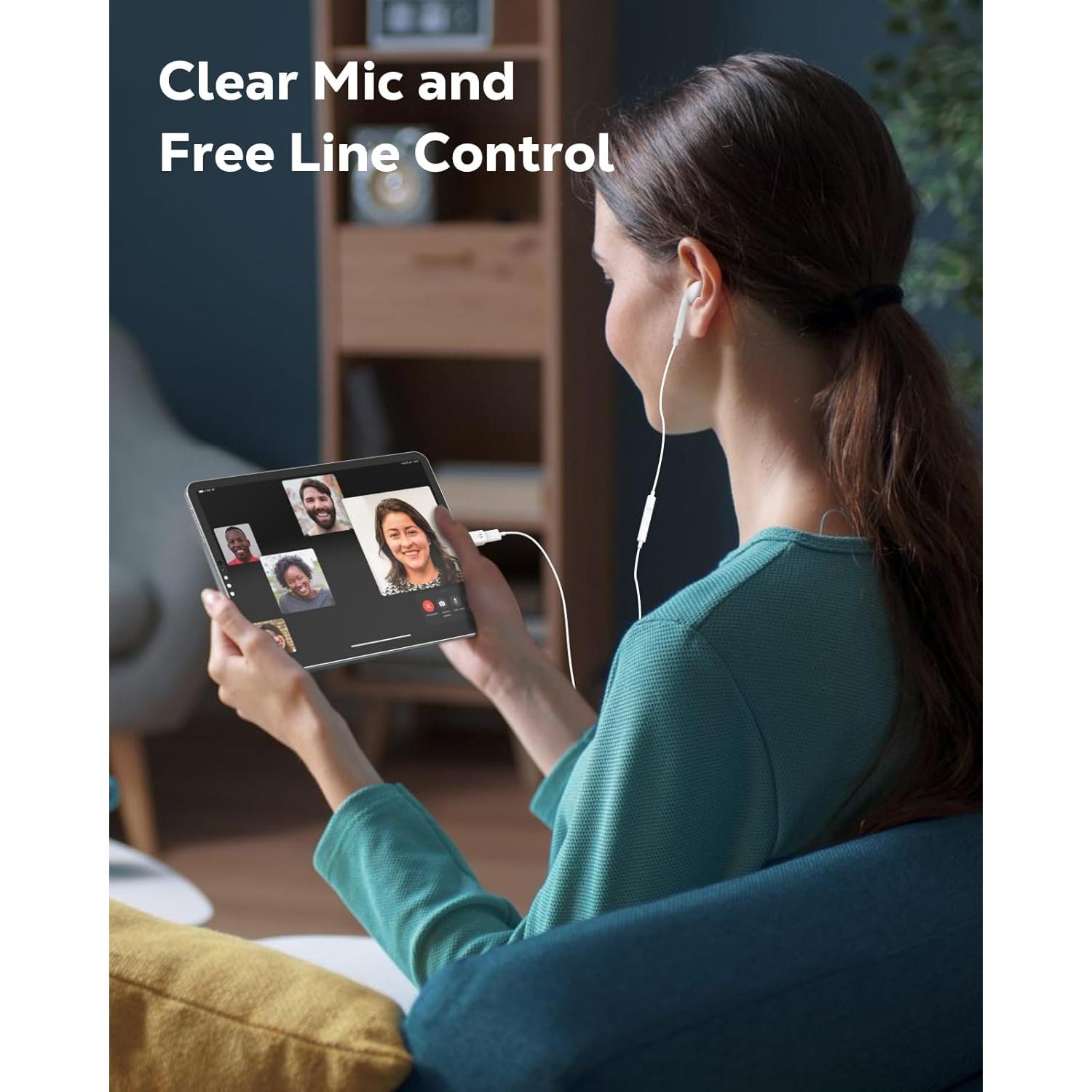 Adaptador de audio MoKo USB C a Lightning para iPhone 16/15