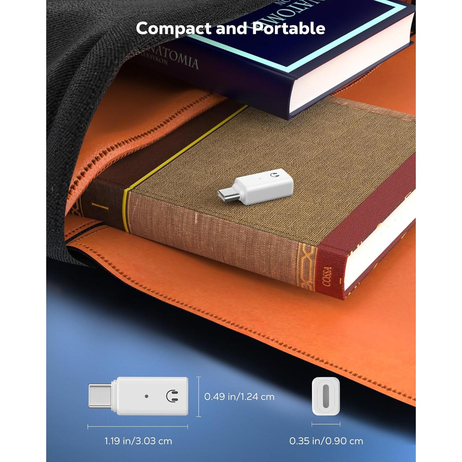 Adaptador de audio MoKo USB C a Lightning para iPhone 16/15