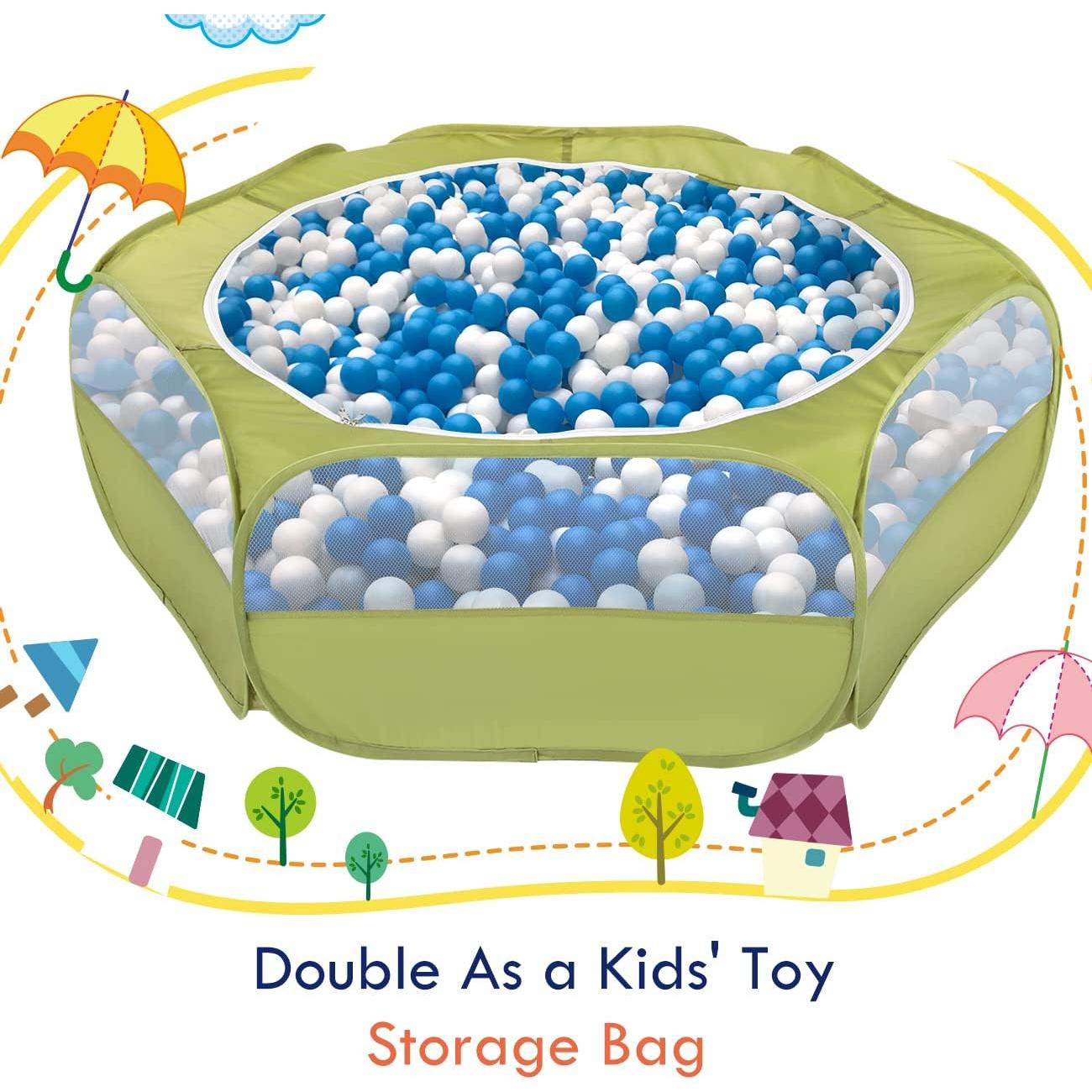 Cercado Portátil Pawaboo para Animales Pequeños Verde 133x38 cm