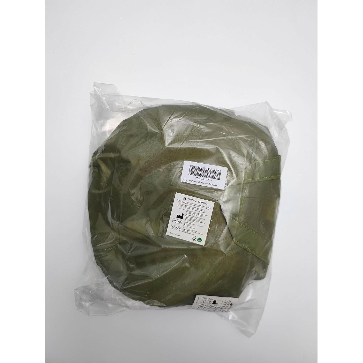 Cercado Portátil Pawaboo para Animales Pequeños Verde 133x38 cm