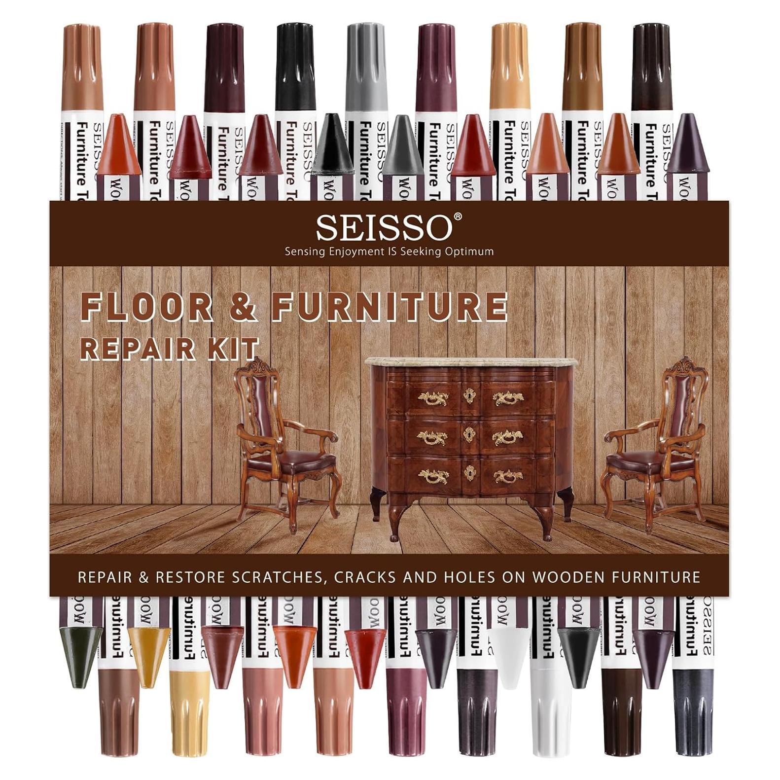 Kit de Reparación de Muebles SEISSO 39 Piezas - 18 Colores