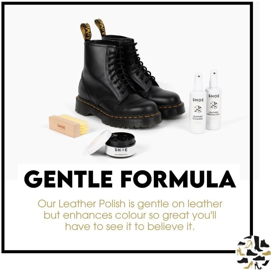 Pulimento de Cuero Shoe Clinic 96g - Neutro, Negro, Marrón, Burdeos