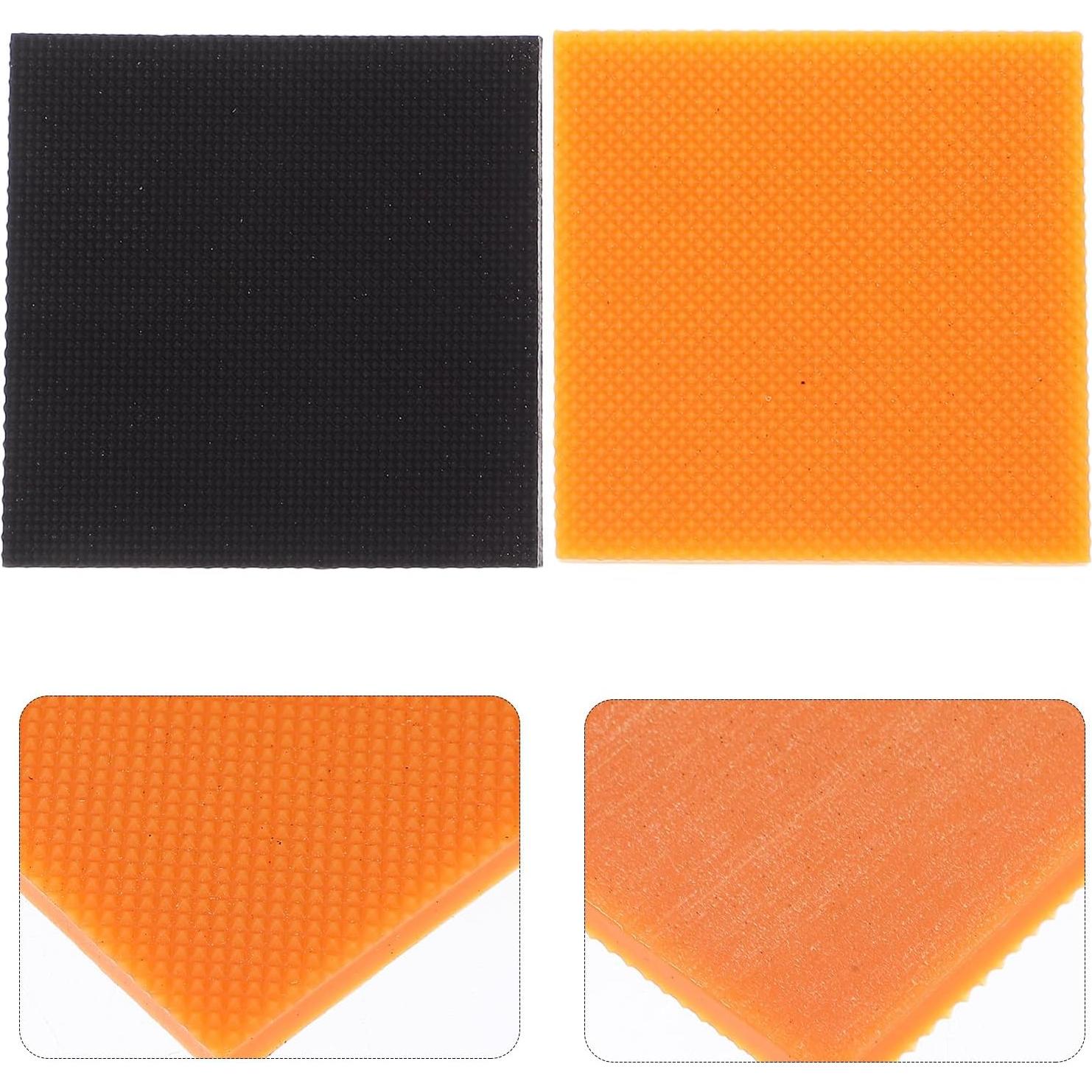 4 Piezas Reemplazo Tacón de Goma Antideslizante Awleynz 6x6cm