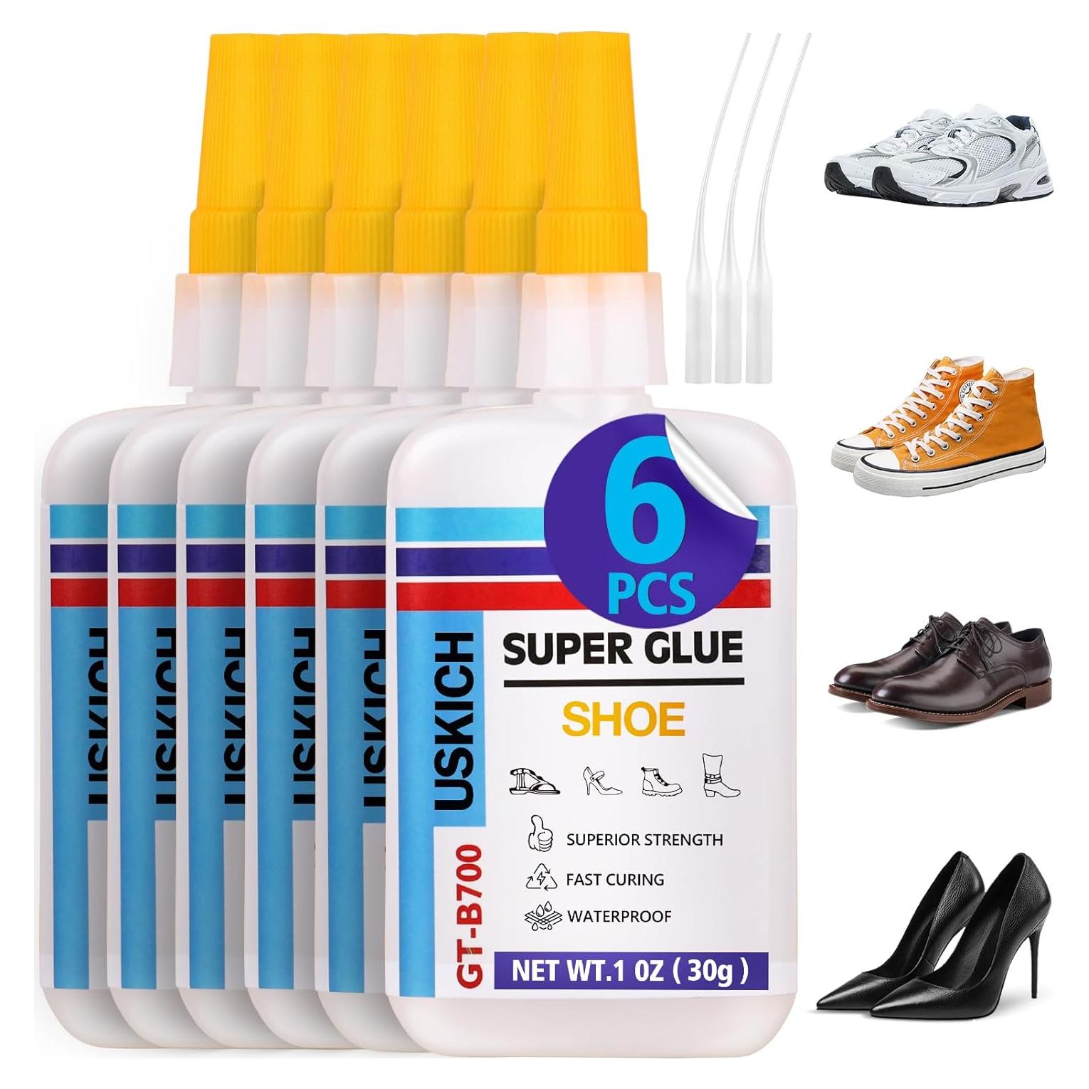 Super Glue para Zapatos USKICH 6 x 29.57 ml - Adhesivo Rápido