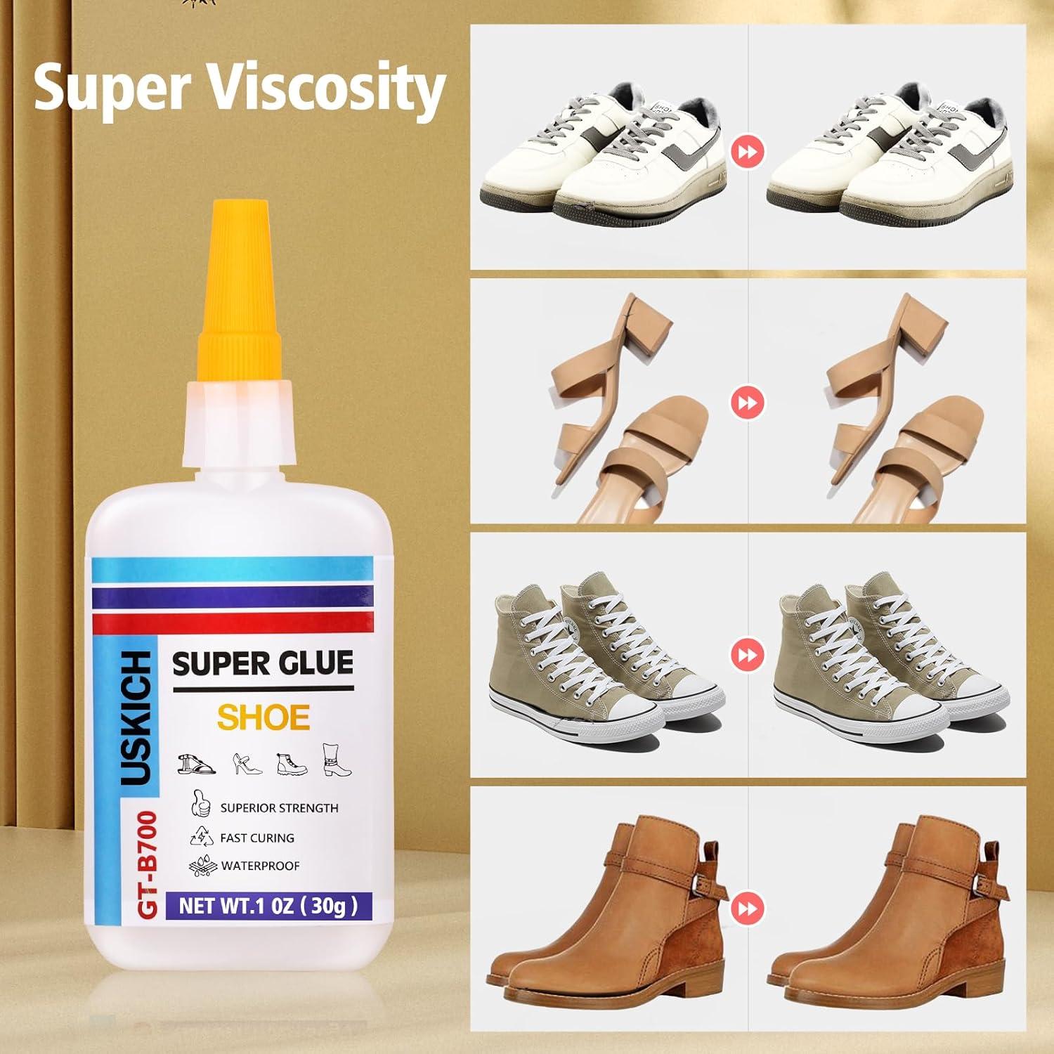 Super Glue para Zapatos USKICH 6 x 29.57 ml - Adhesivo Rápido