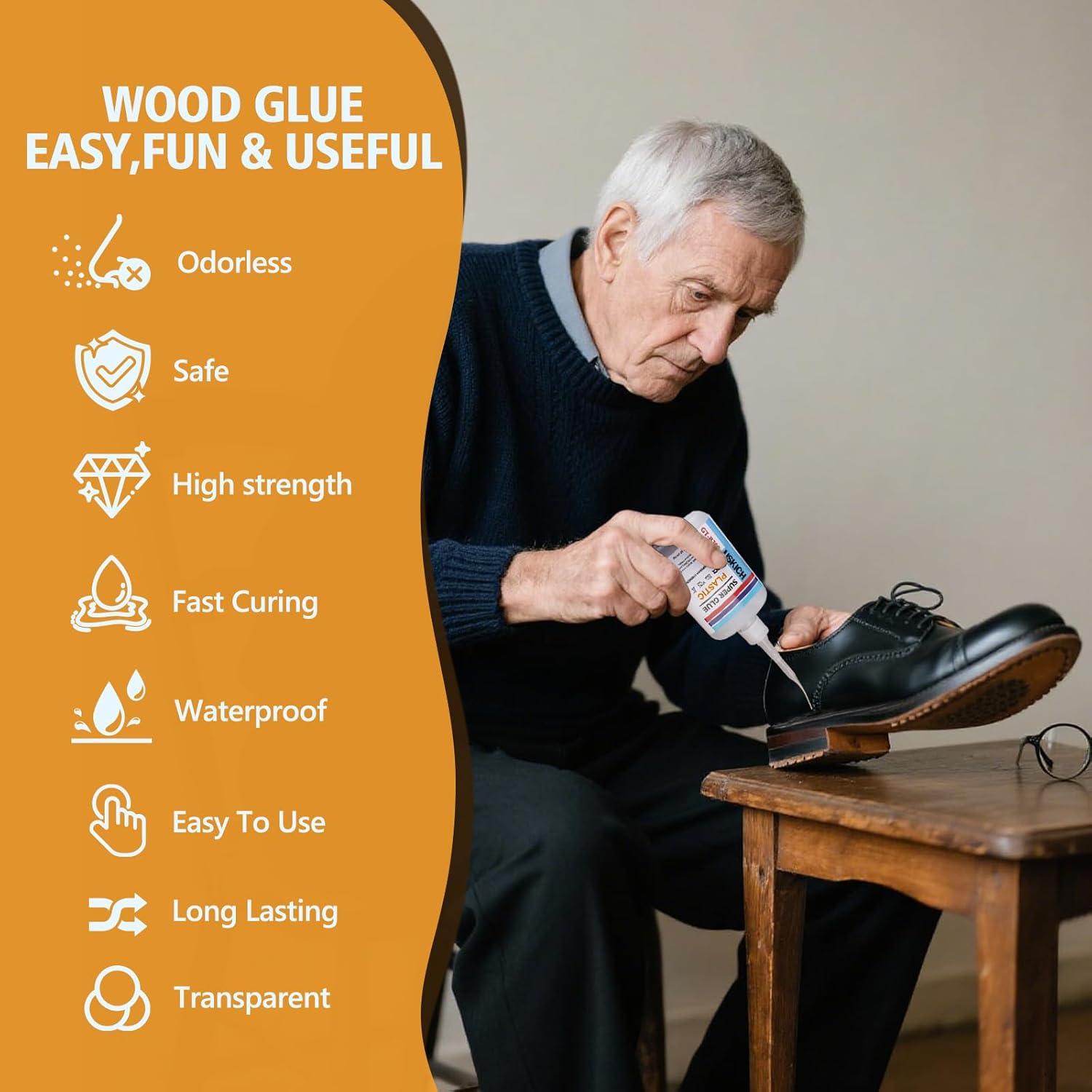 Super Glue para Zapatos USKICH 6 x 29.57 ml - Adhesivo Rápido