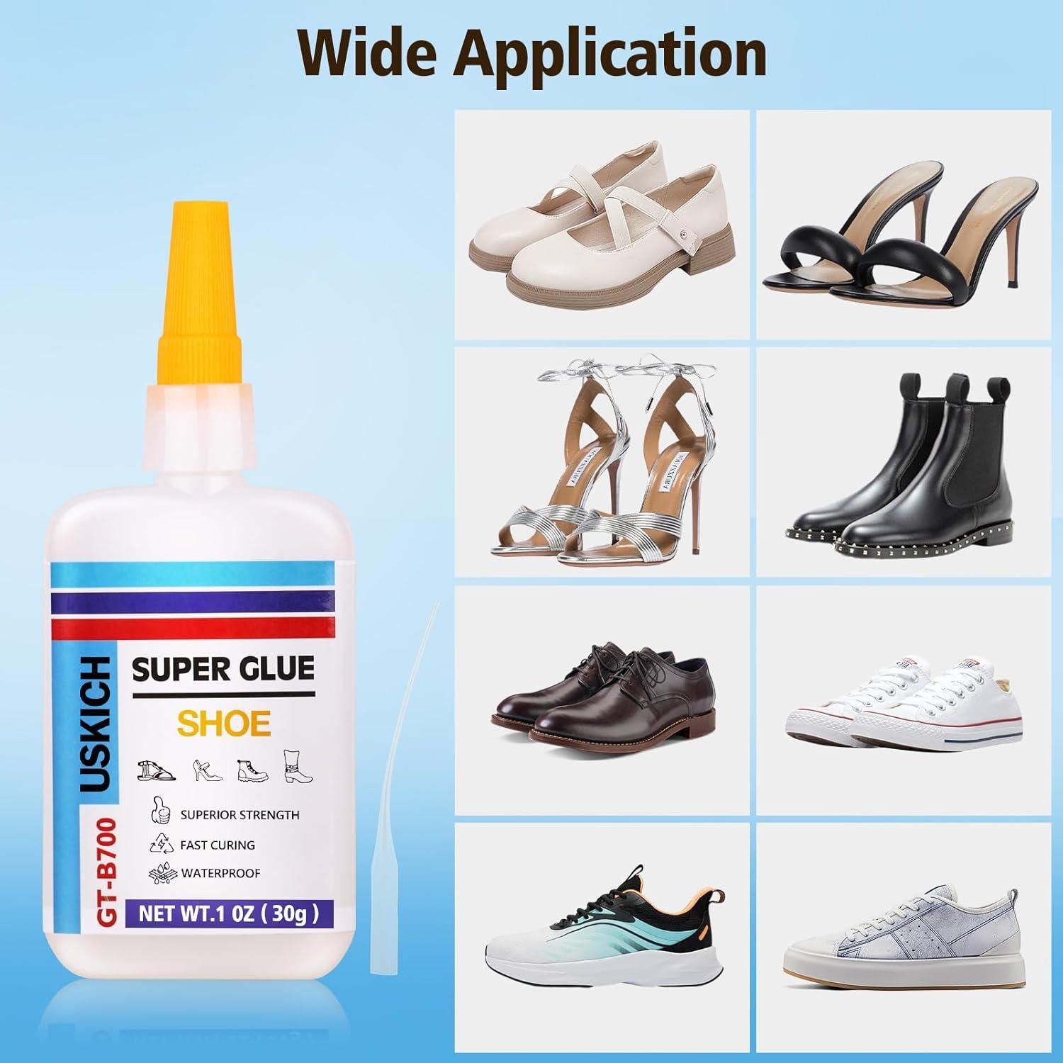 Super Glue para Zapatos USKICH 6 x 29.57 ml - Adhesivo Rápido