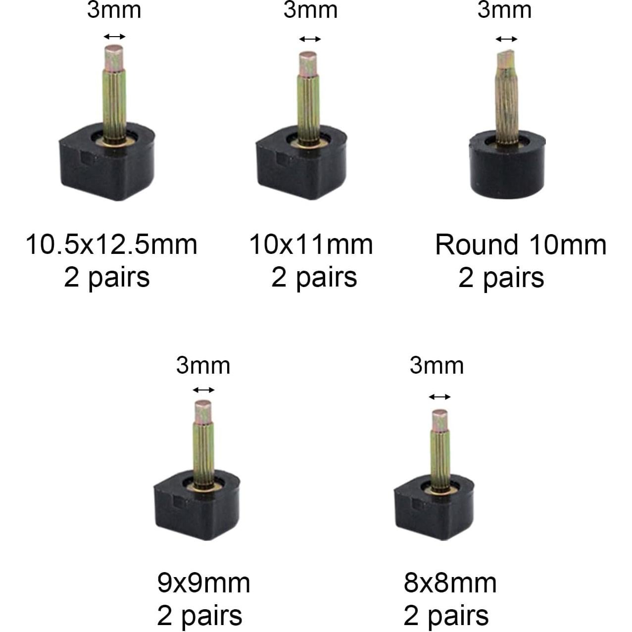 20 Pares de Puntas de Reemplazo Tacón Alto Tutuxio - 5 Tamaños
