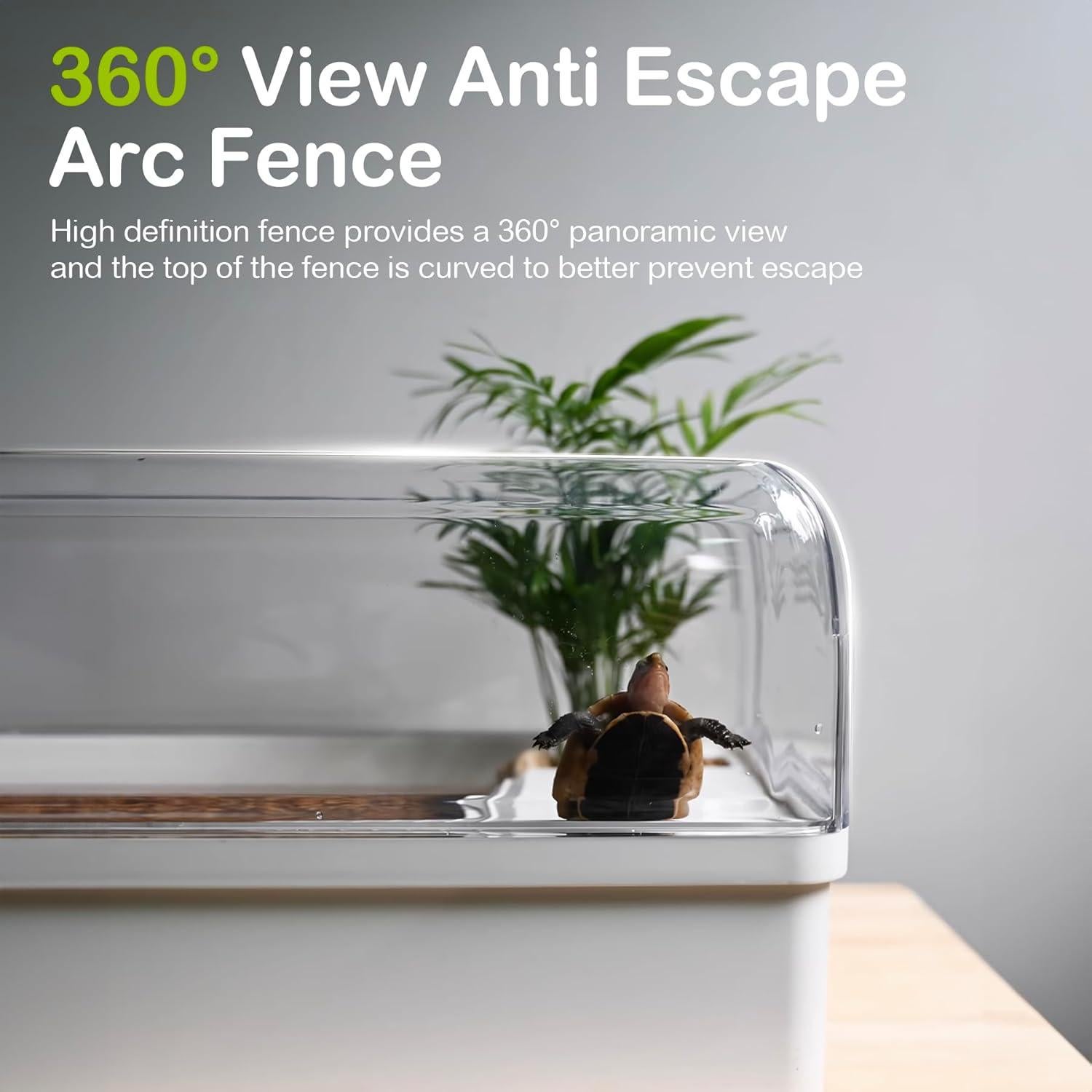 Kit de Hábitat para Tortugas Clioran 43.5x26x22cm Acuario