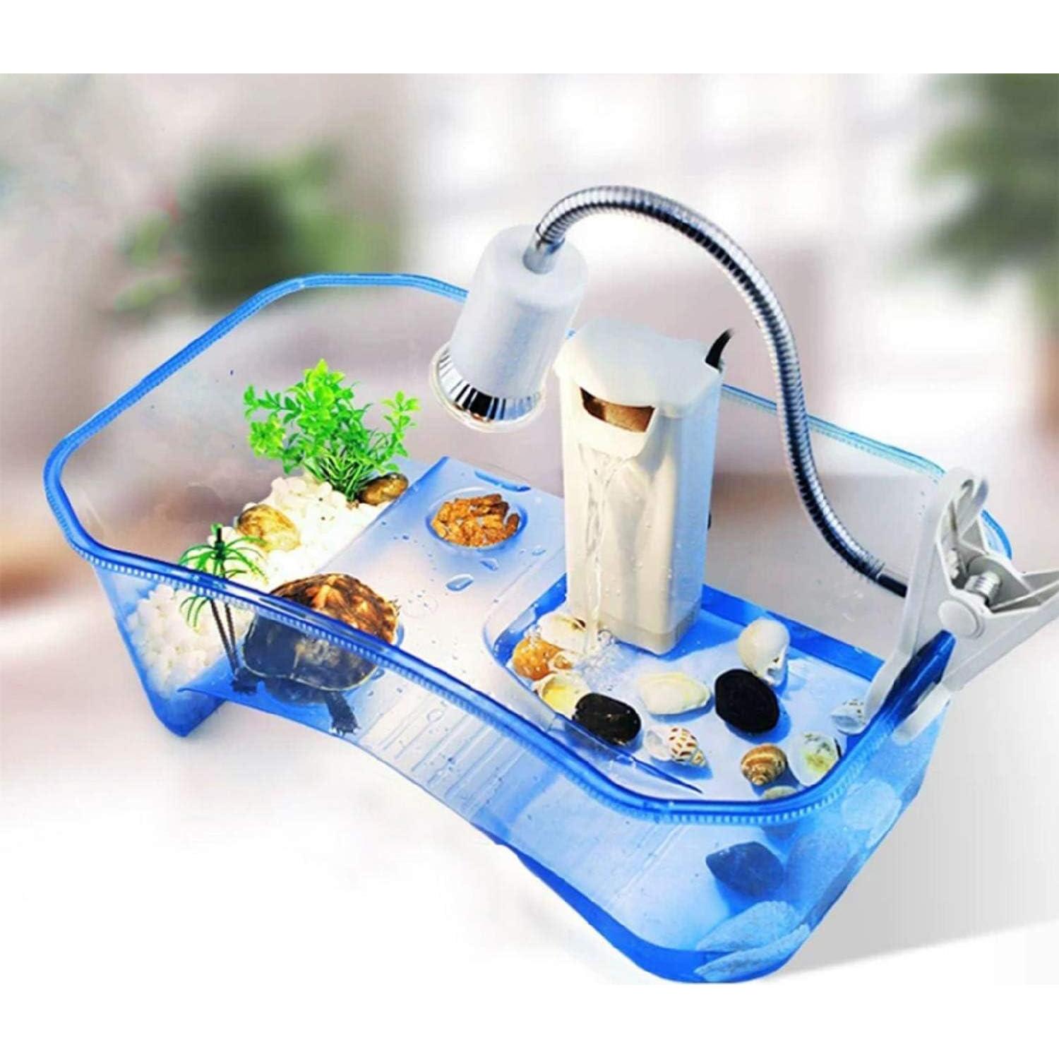 Acuario para Tortugas Rypet 19L con Plataforma y Rampa Antideslizante