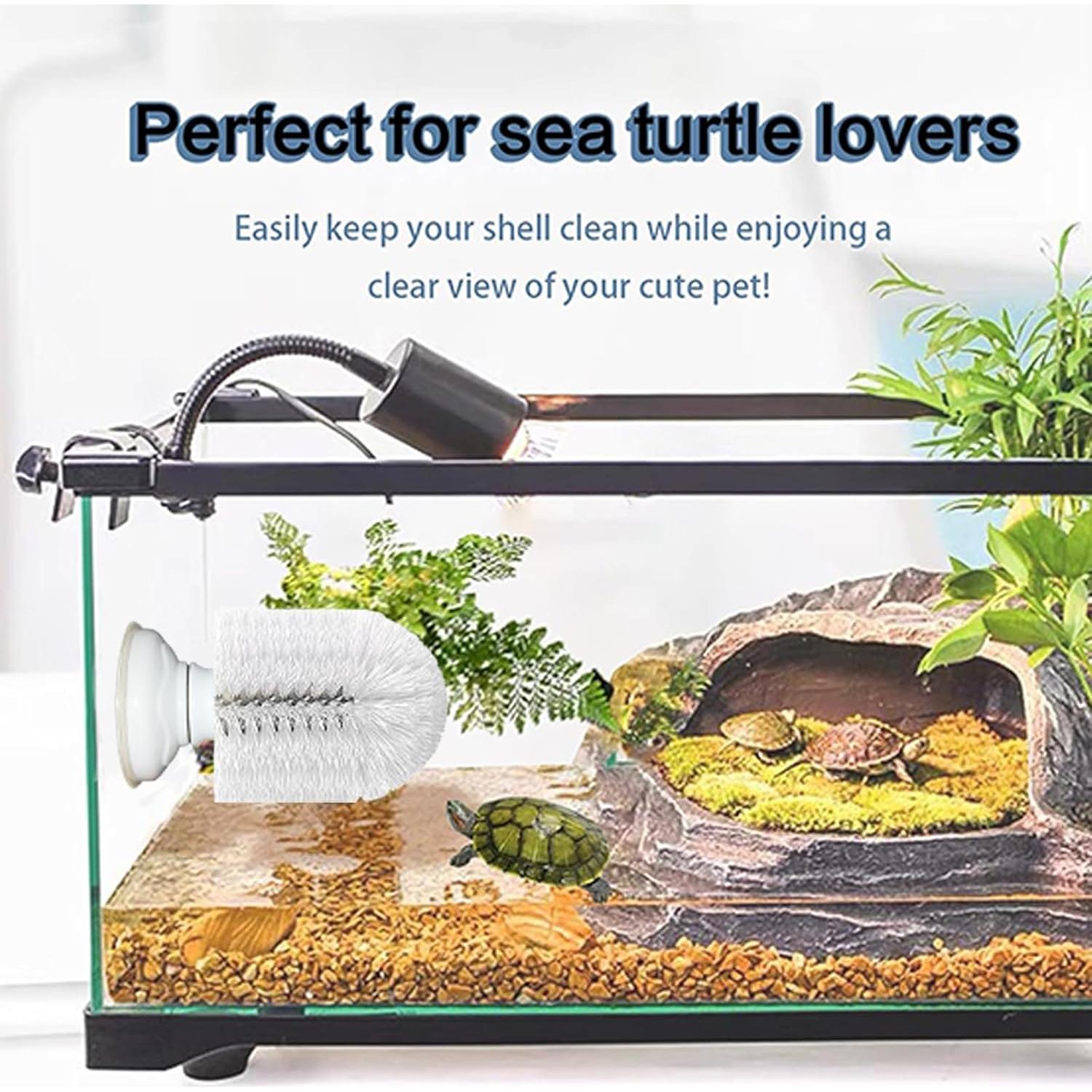 Cepillo de Limpieza para Tortugas Neacus con Ventosa Firme