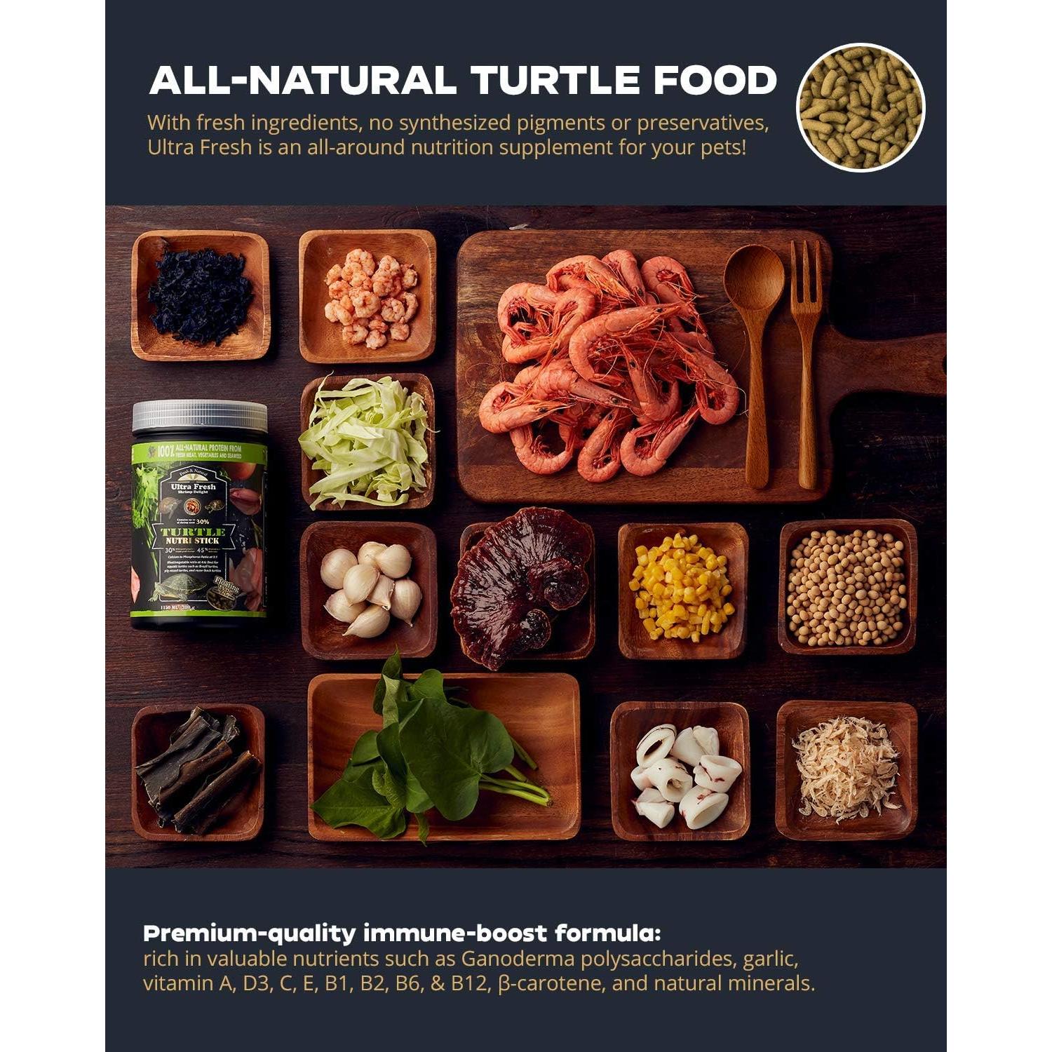 Alimento para Tortugas Ultra Fresh 380g - Camarón Espada Natural