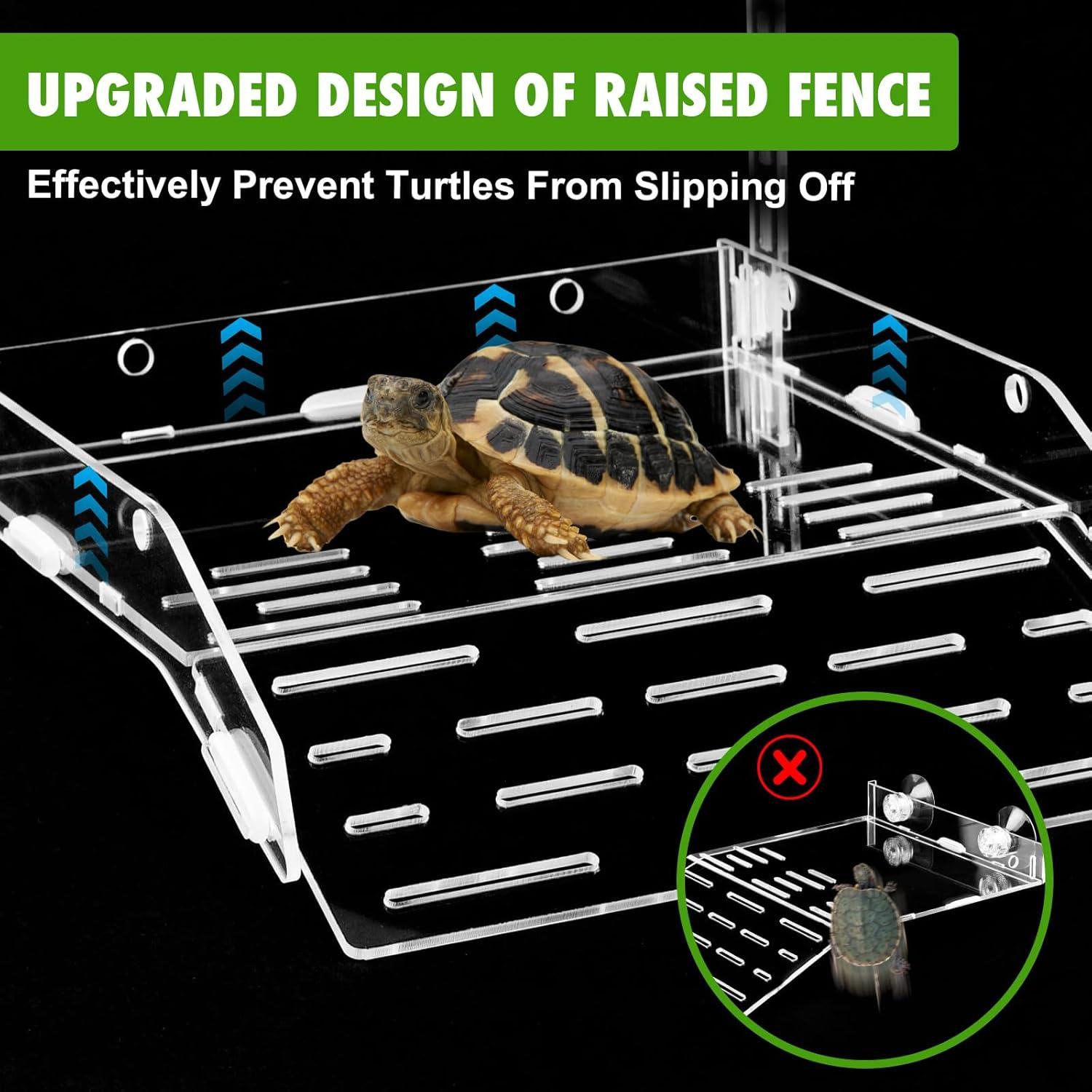 Plataforma de Sol para Tortugas Swirge Acrílico 21.8cm