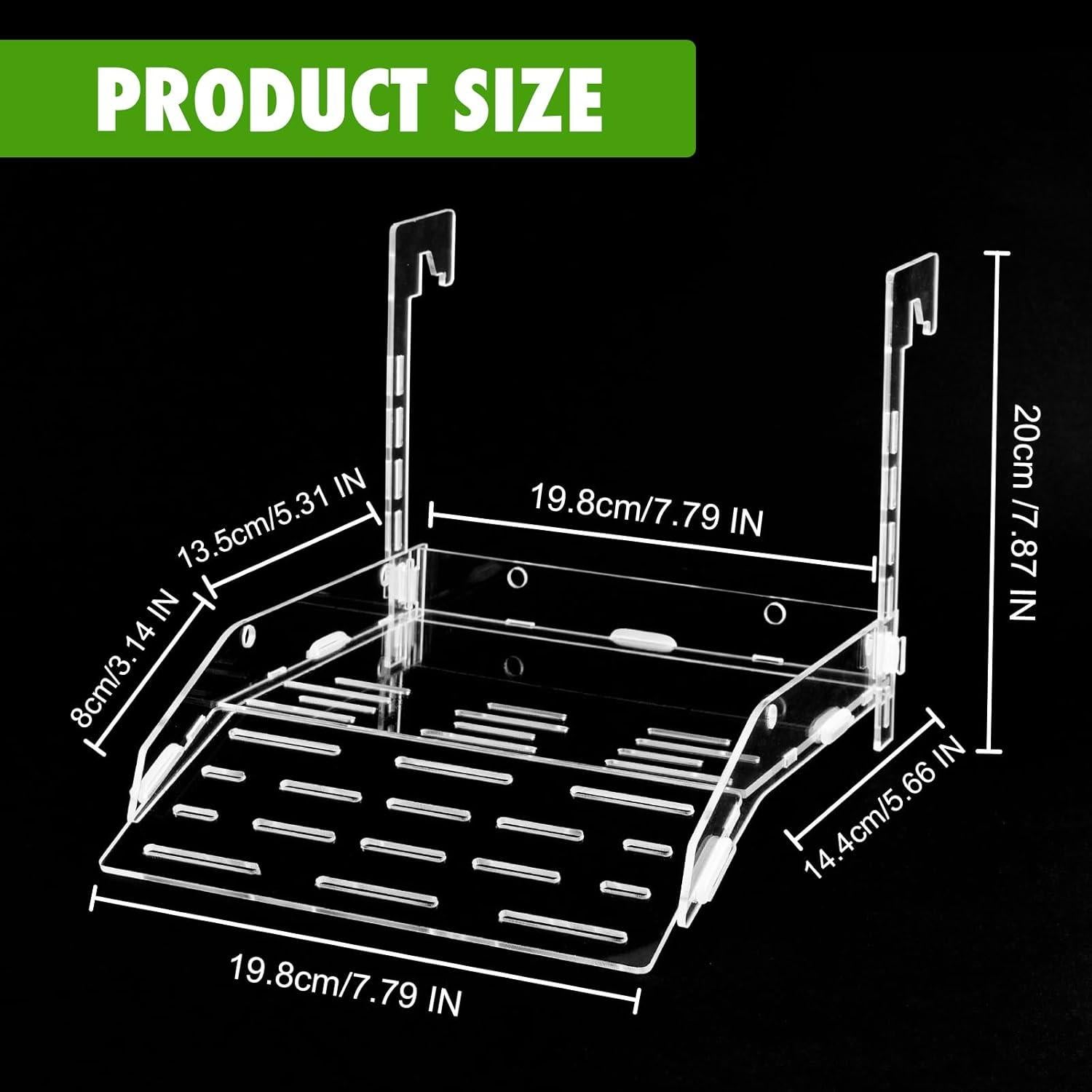 Plataforma de Sol para Tortugas Swirge Acrílico 21.8cm