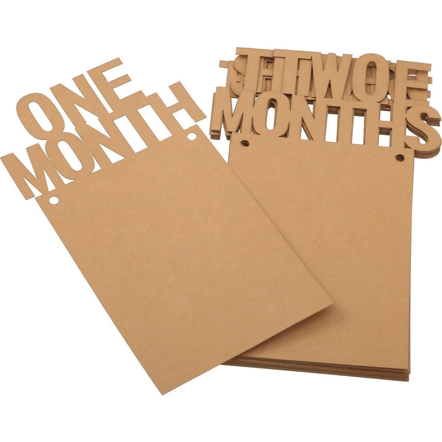 Banderín de Foto de Cumpleaños 1er Año Bememo - 12 Meses