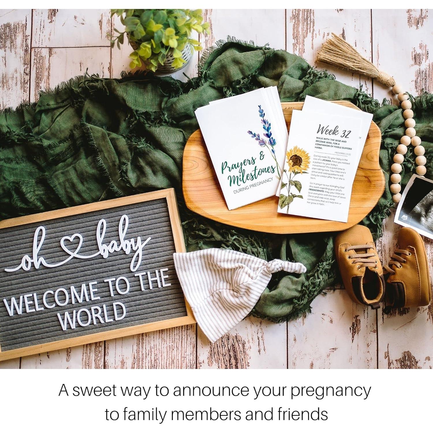 Tarjetas de Oración para el Embarazo - Autumn & Annie - 20 Tarjetas