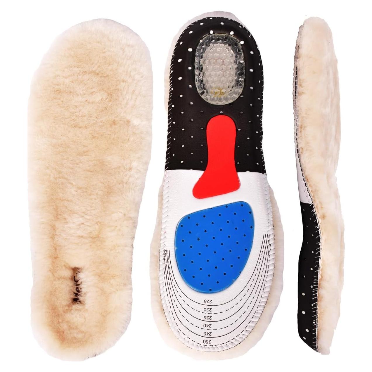 Plantillas de Piel de Oveja Mel&Syd Unisex 18mm Cálidas y Antideslizantes