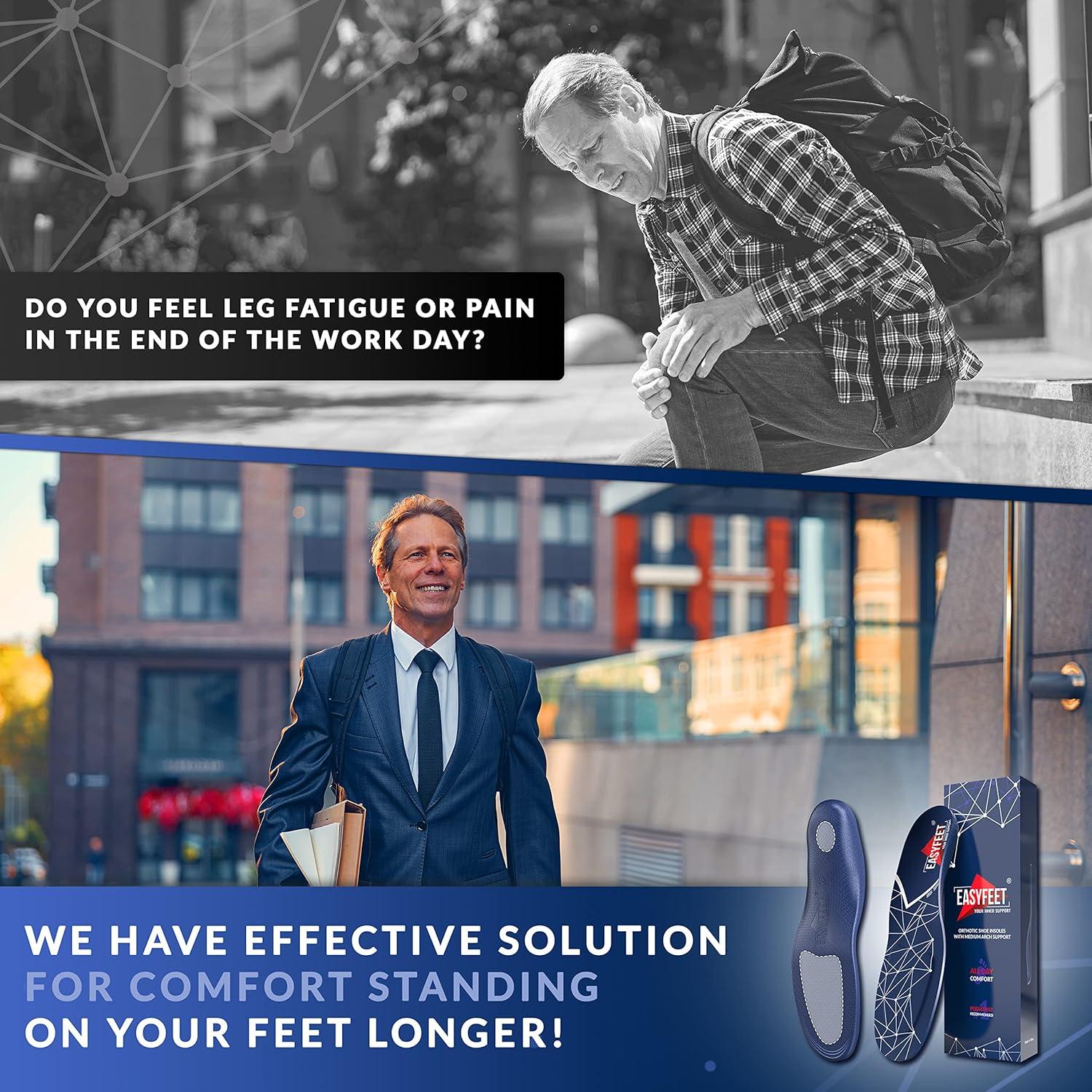 Plantillas ortopédicas EASYFEET S - Soporte anti-fatiga