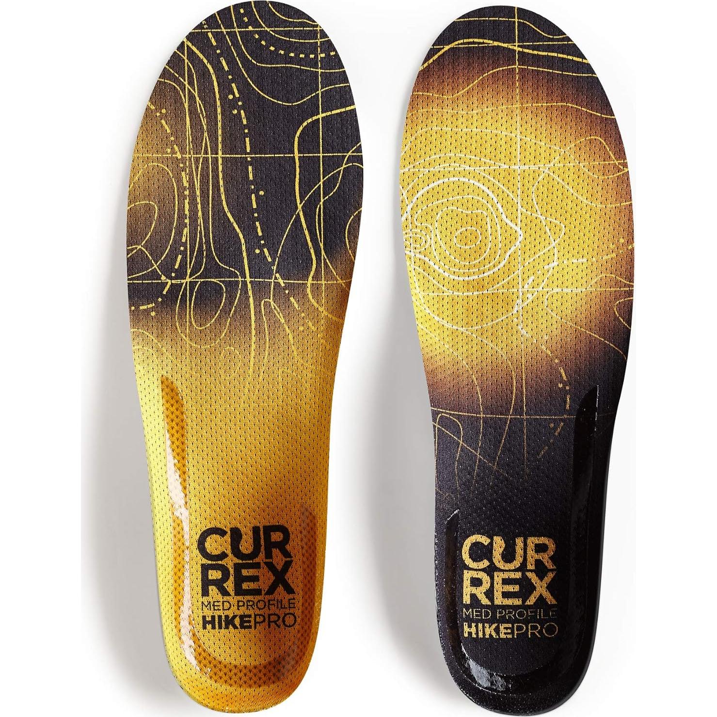 CURREX HikePro Plantillas Senderismo Arco Medio Amarillo