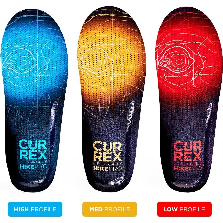 CURREX HikePro Plantillas Senderismo Arco Medio Amarillo