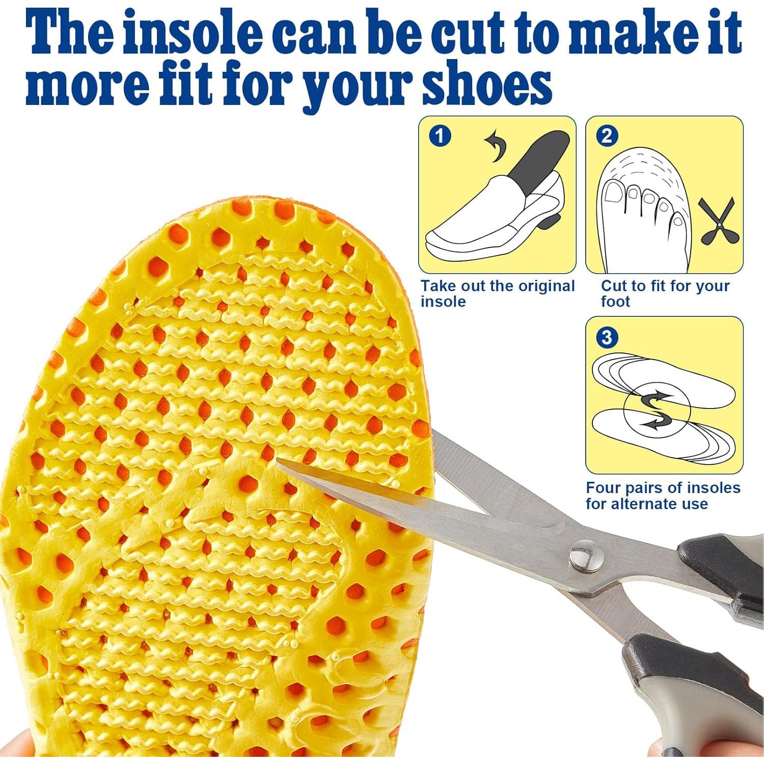 Plantillas de Memoria Unittype 4 Pares Beige Hombres 8-12